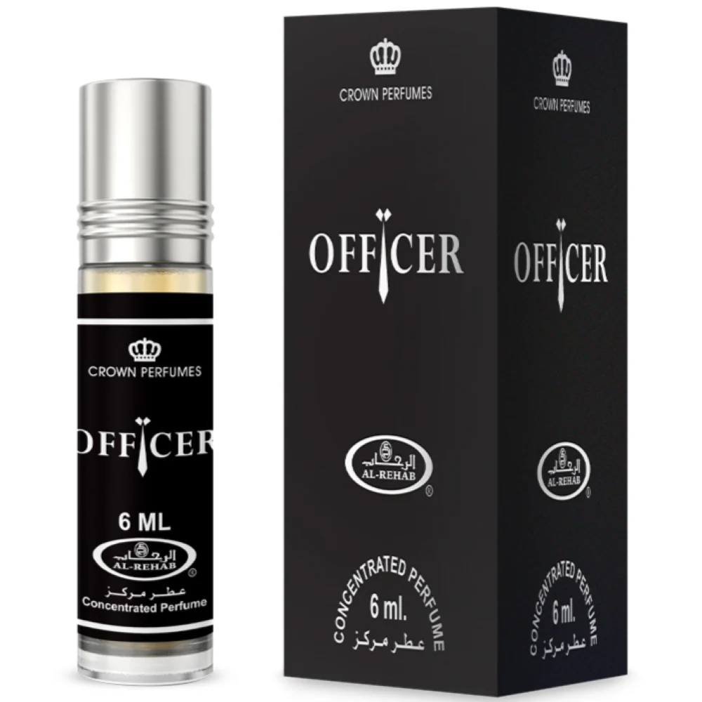 Al-Rehab Officer Concentrated Perfume Roller Ball for Men - Image 2