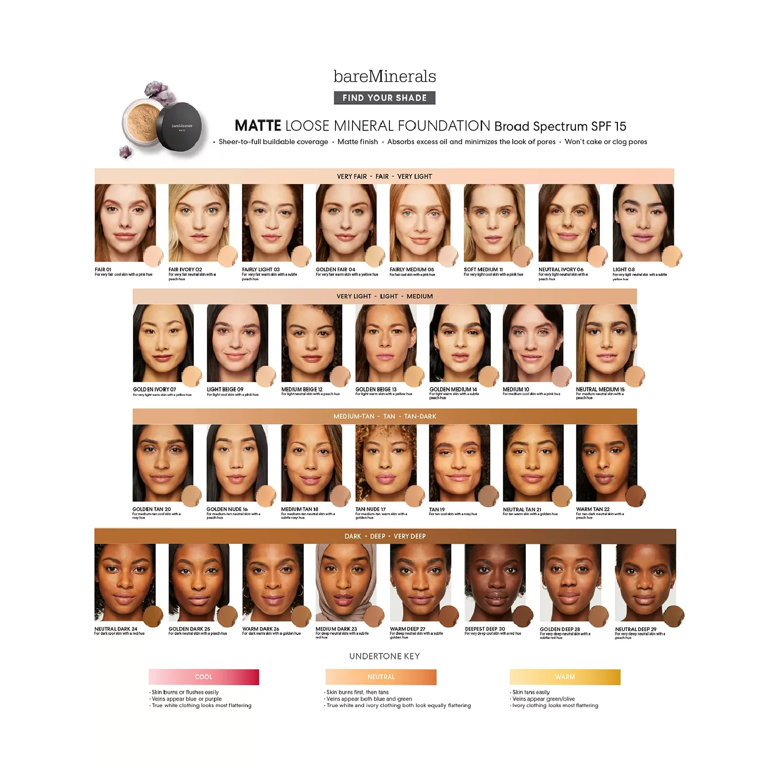 Bareminerals Loose Powder Matte Foundation SPF 15 - Image 10