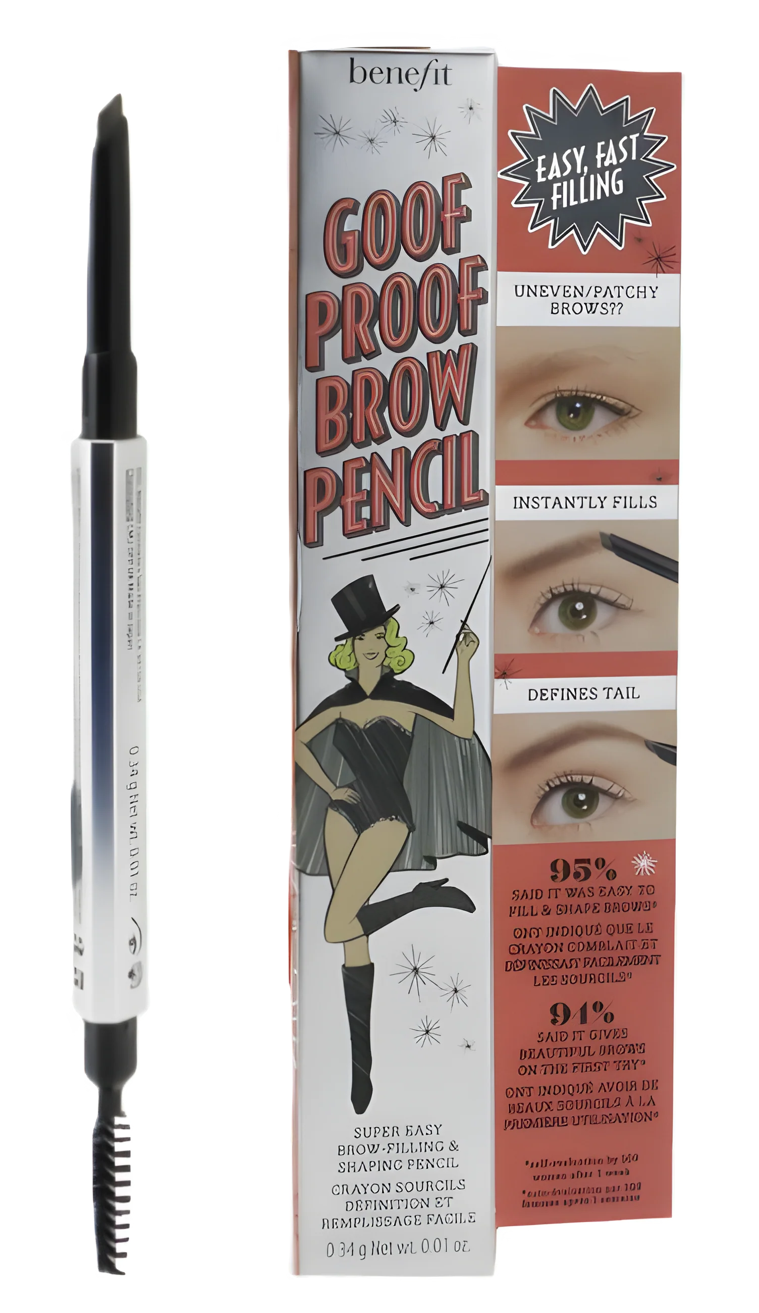 Benefit Goof Proof Brow Super Easy Brow-Filling & Shaping Pencil - Image 32