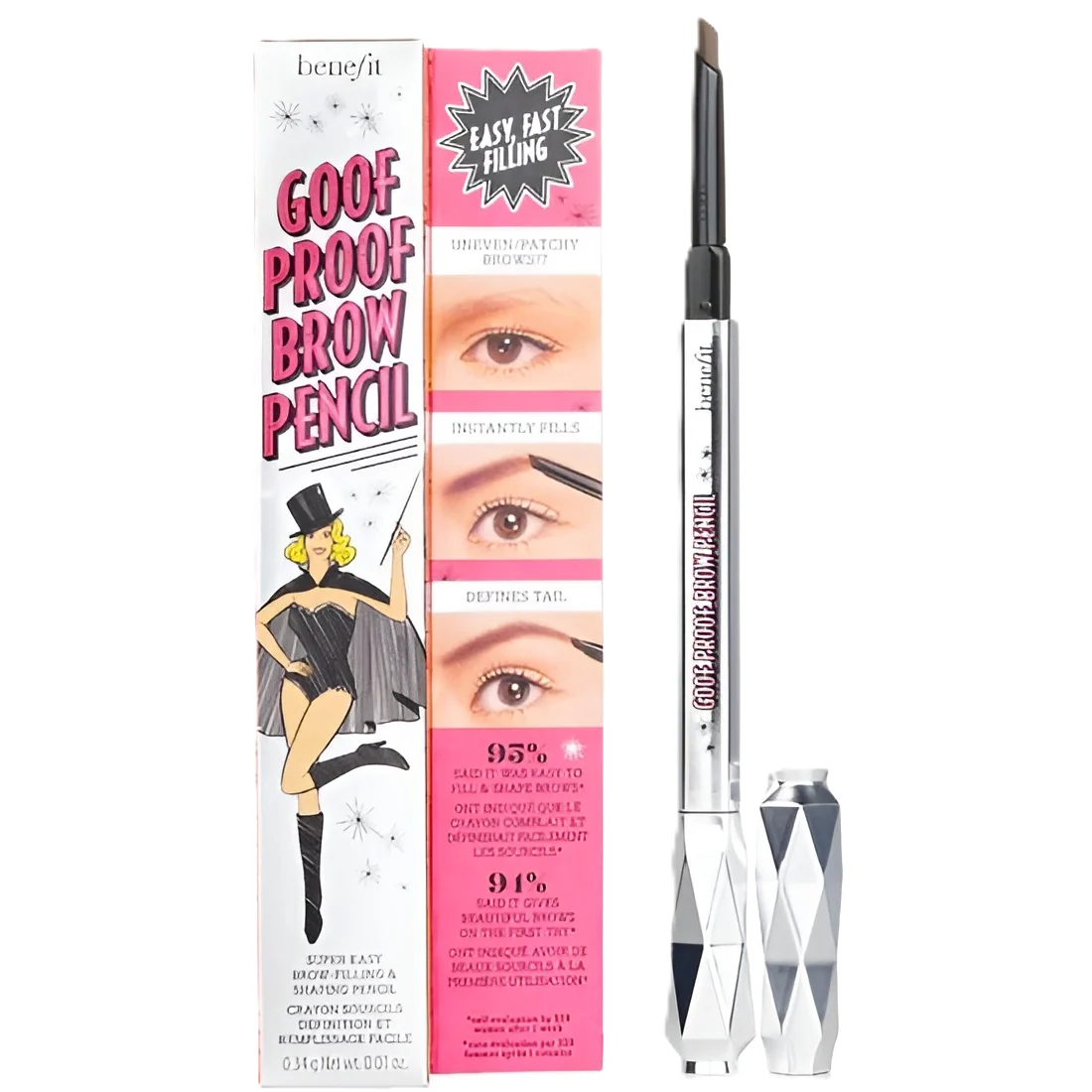 Benefit Goof Proof Brow Super Easy Brow-Filling & Shaping Pencil - Image 7