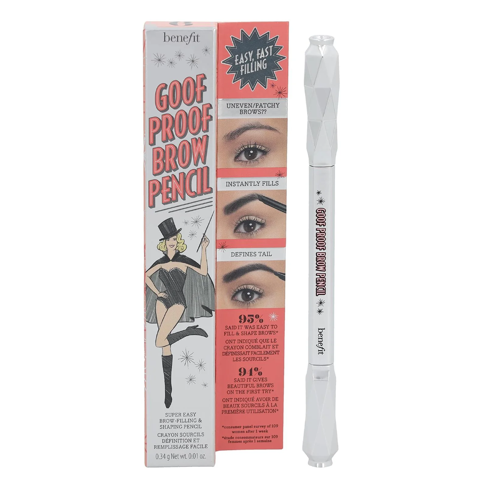 Benefit Goof Proof Brow Super Easy Brow-Filling & Shaping Pencil - Image 9
