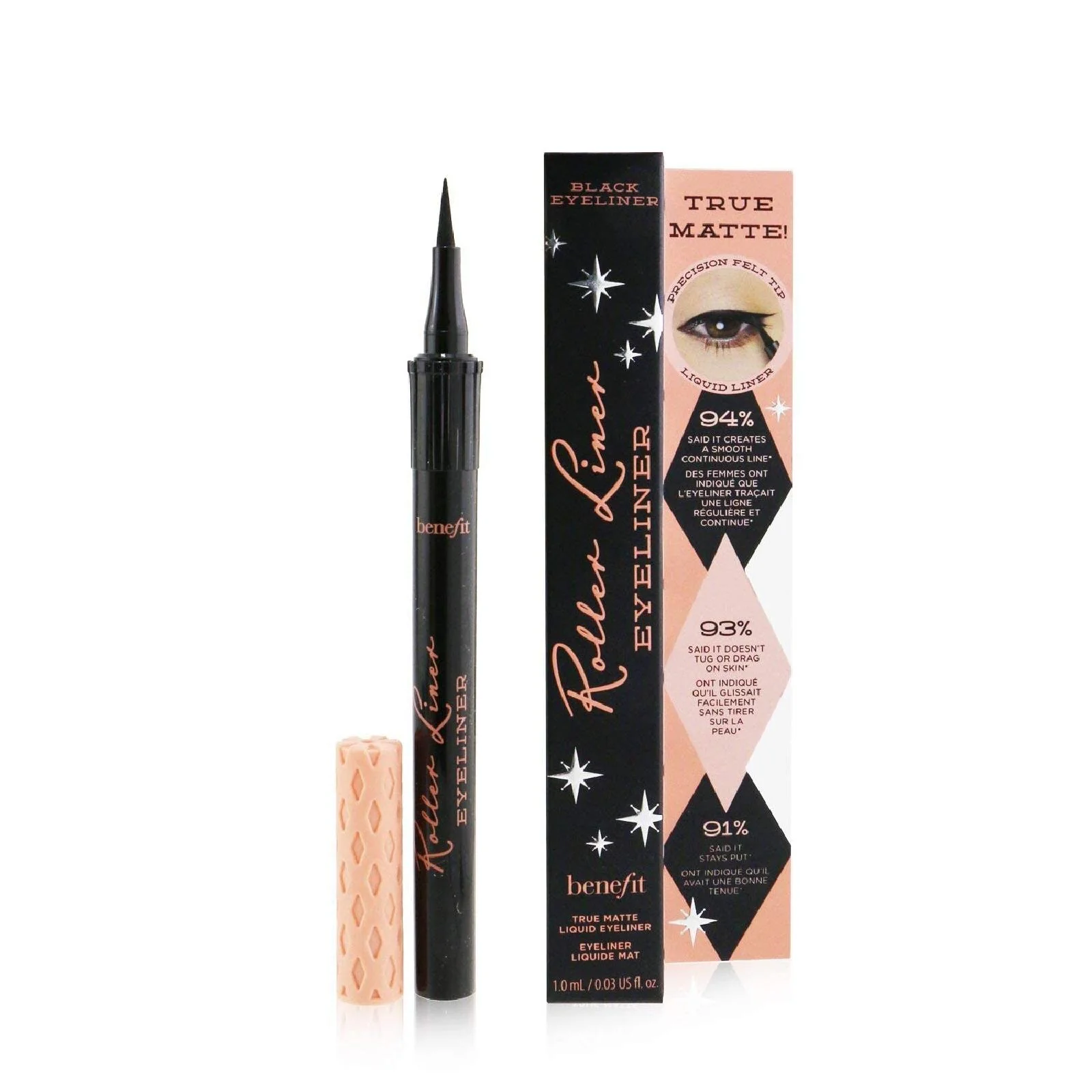 Benefit Roller Liner Black True Matte Liquid Eyeliner - Image 2