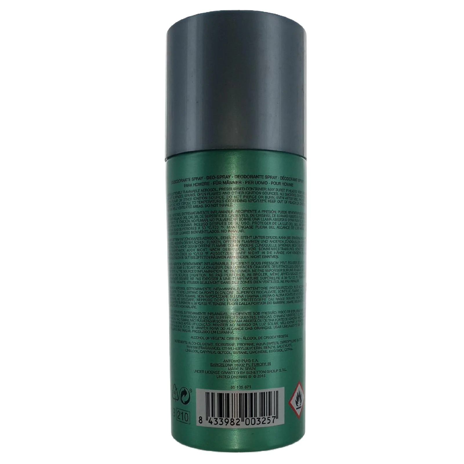 Benetton Be Strong Deodorant Spray for Men - Image 3
