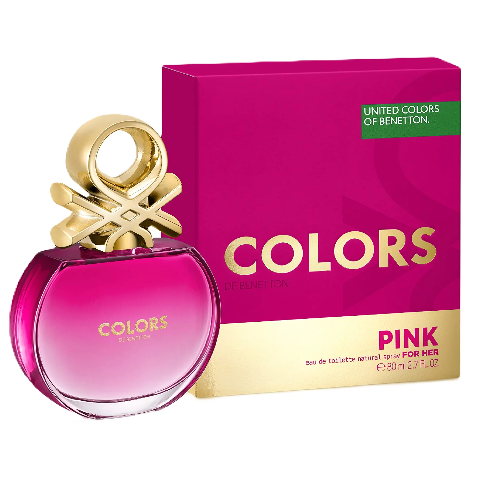Benetton Colors Pink Eau de Toilette for Women - Image 2