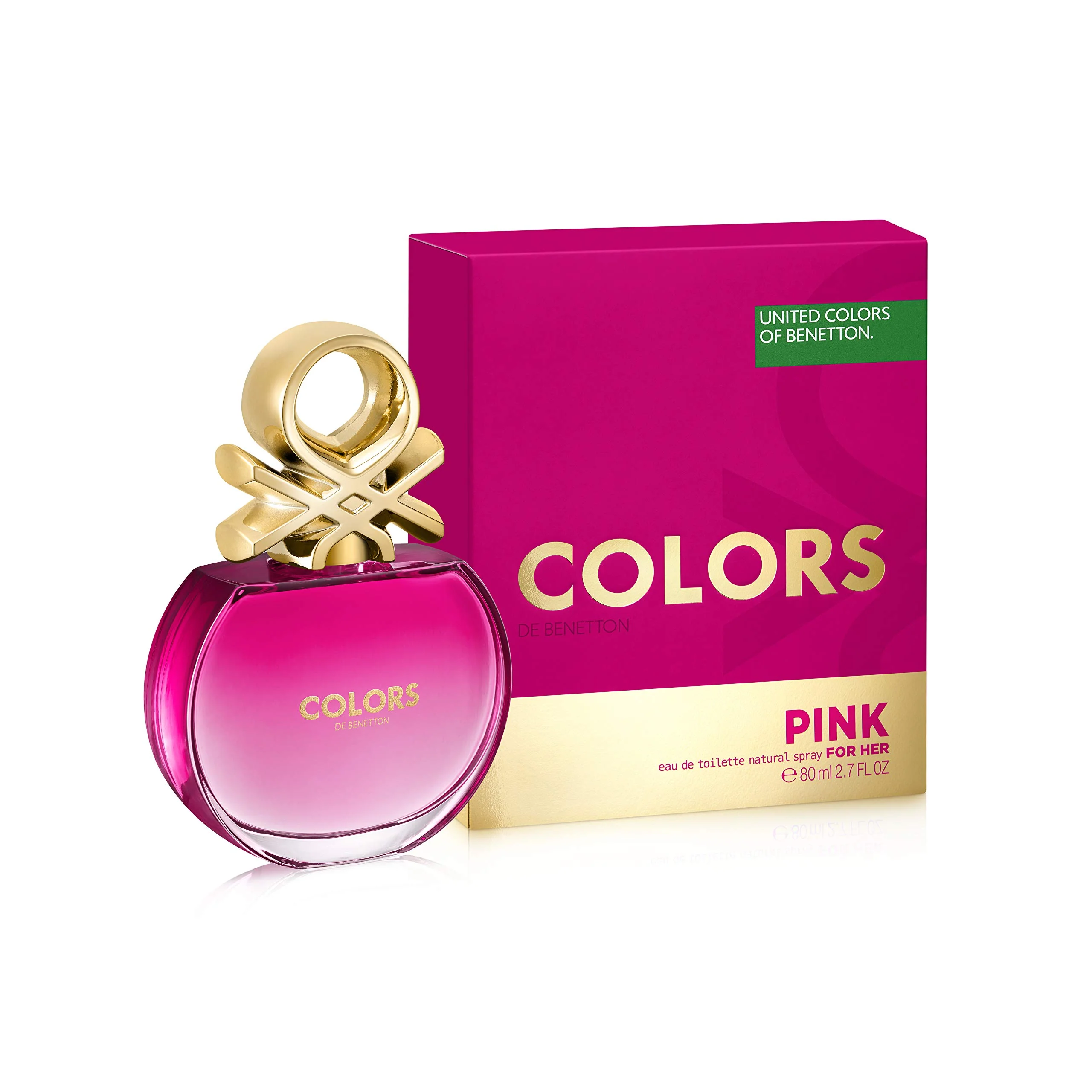 Benetton Colors Pink Eau de Toilette for Women - Image 4