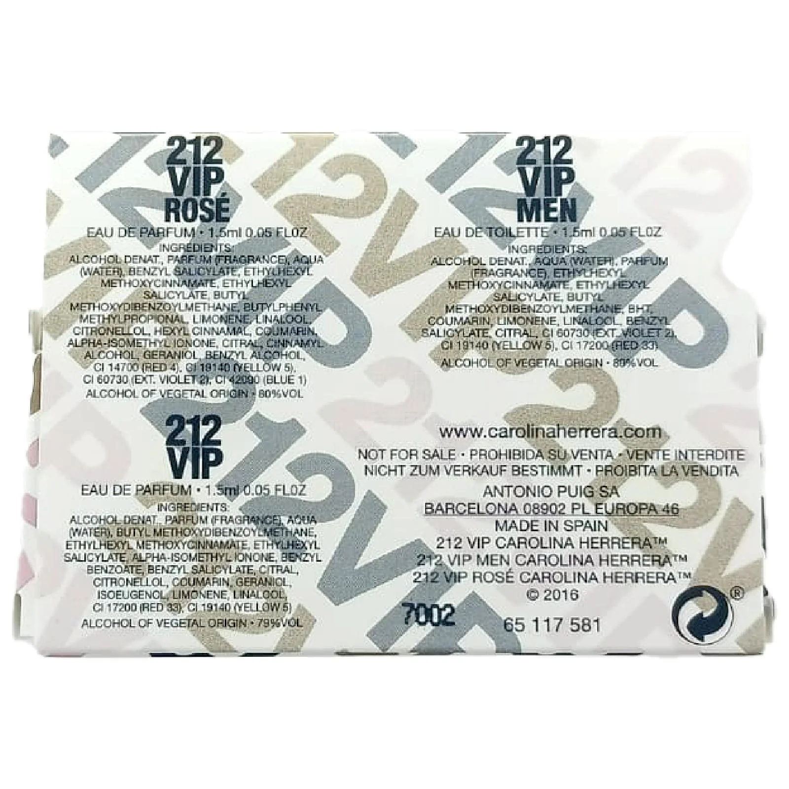 Carolina Herrera 212 Vip Gift Set - Image 4