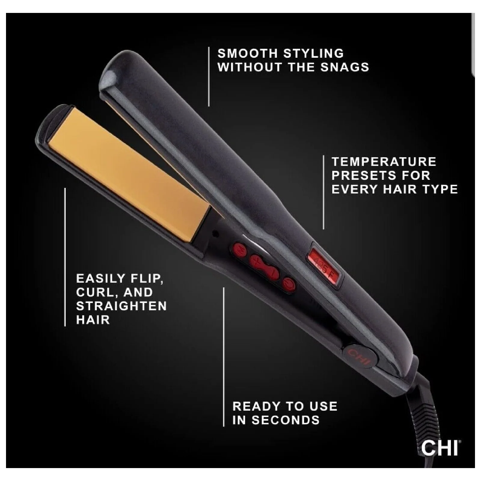 CHI G2 Ceramic & Titanium Infused Hairstying Iron - Image 3