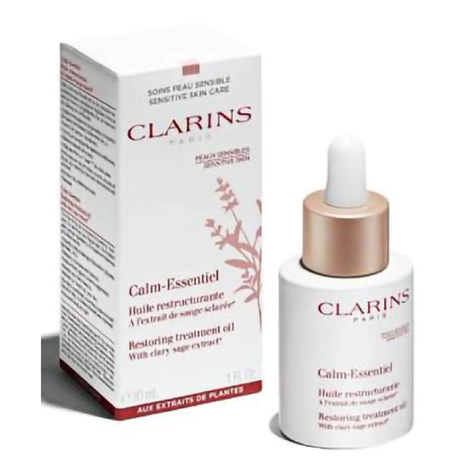 Clarins Calm Essentiel Restoring Treatment Oil for Women - Image 3