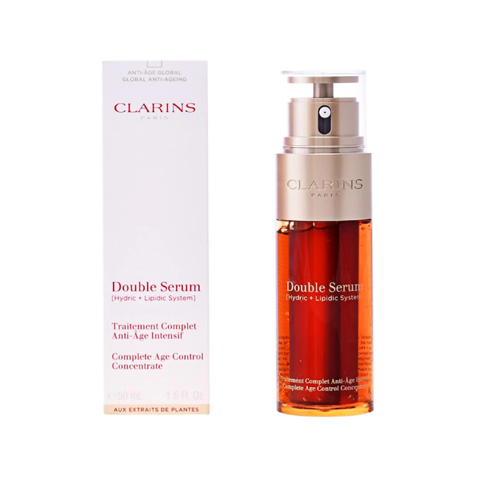 Clarins Double Serum Complete Age Control Concentrate for Women - Image 6