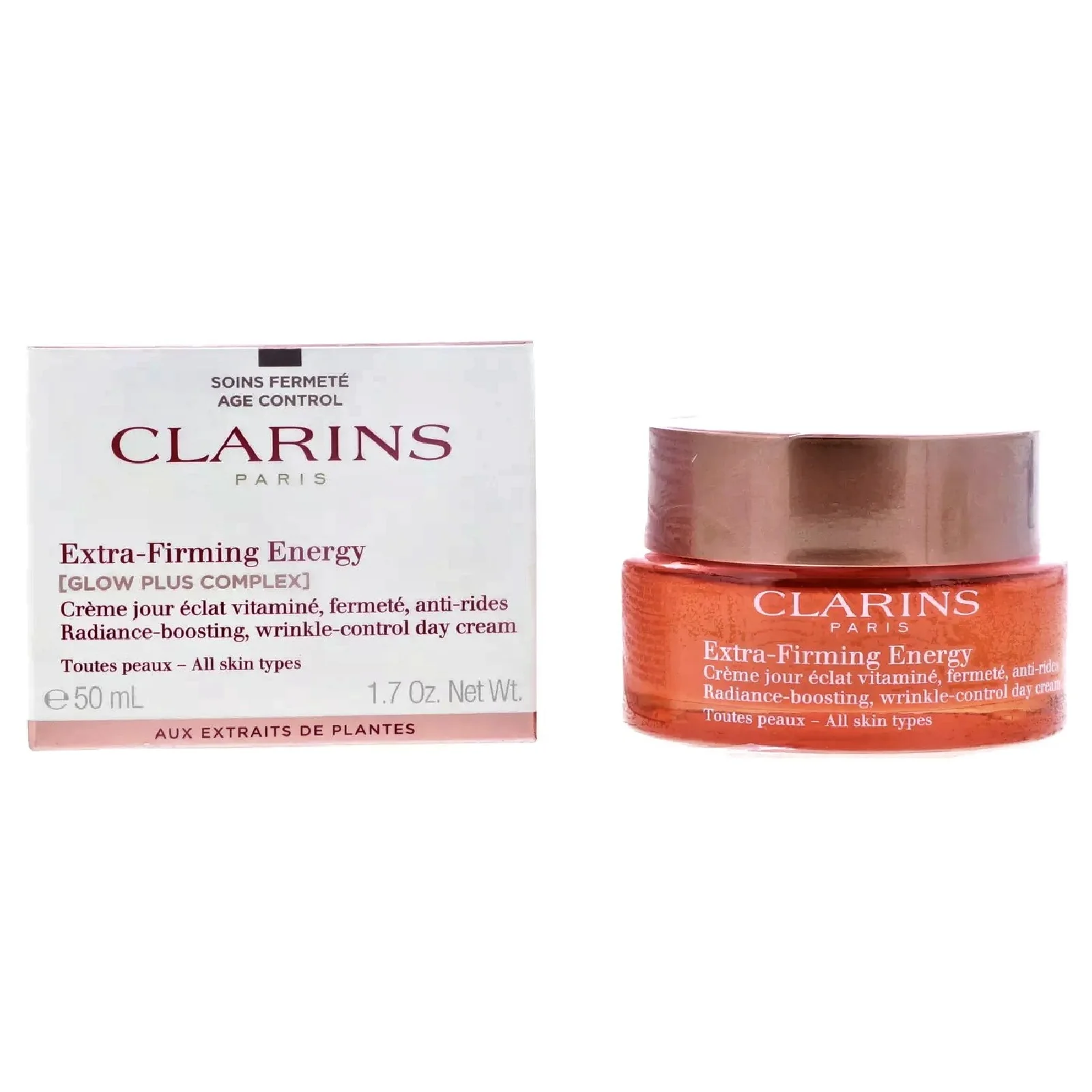 Clarins Extra Firming Energy Radience-Boosting Wrinkle Control for Women - Image 2