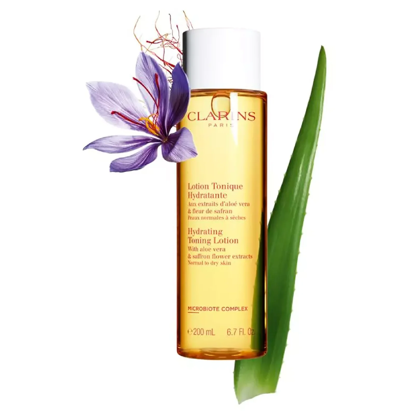 Clarins Hydrating Toning Lotion With Aloe vera & Saffron Flower Extract - Image 2