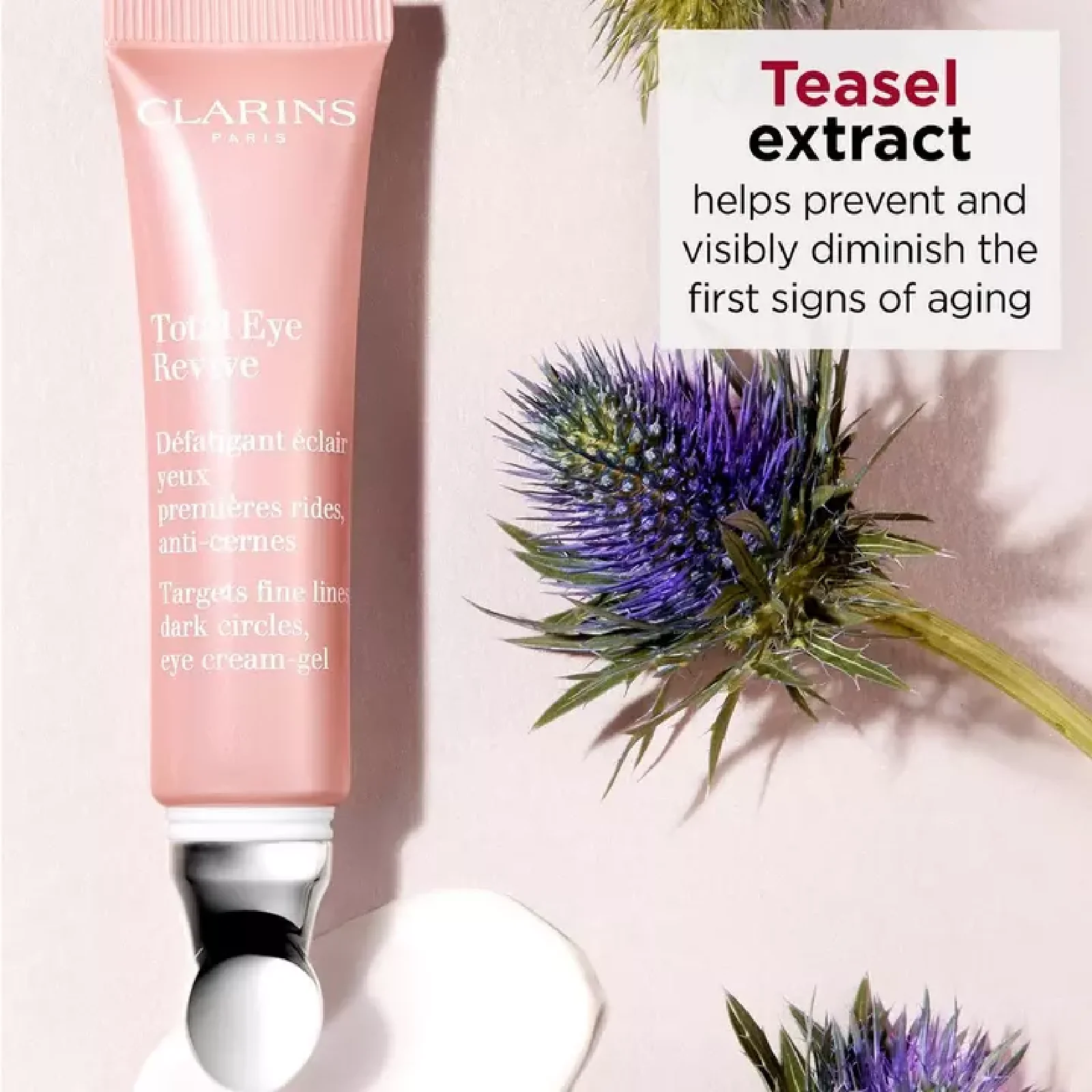 Clarins Total Eye Revive Targets Fine Lines Dark Circles Eye Cream-gel - Image 4