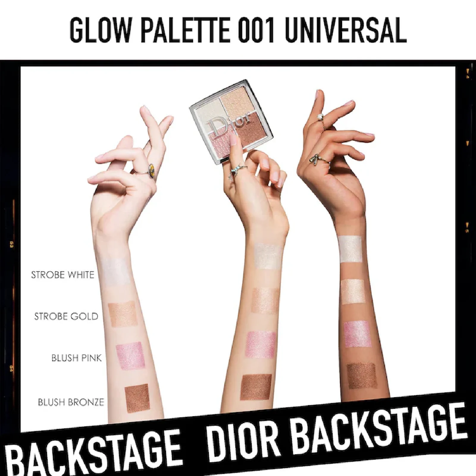 Dior Backstage Glow Face Palette Highlight and Blush - Image 5