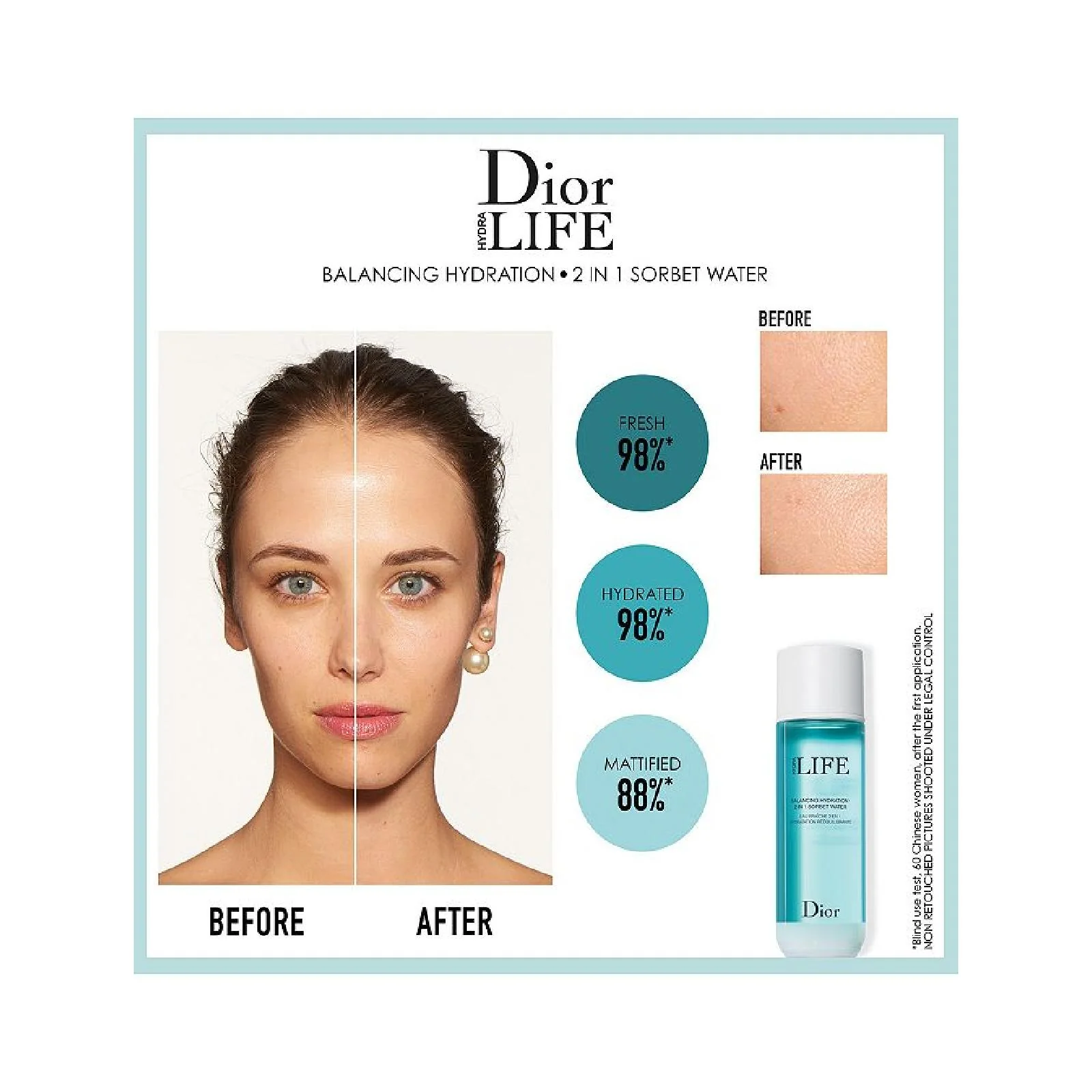 Dior Hydra Life Balancing Hydration 2 In 1 Sorbet Water for Women - Image 4