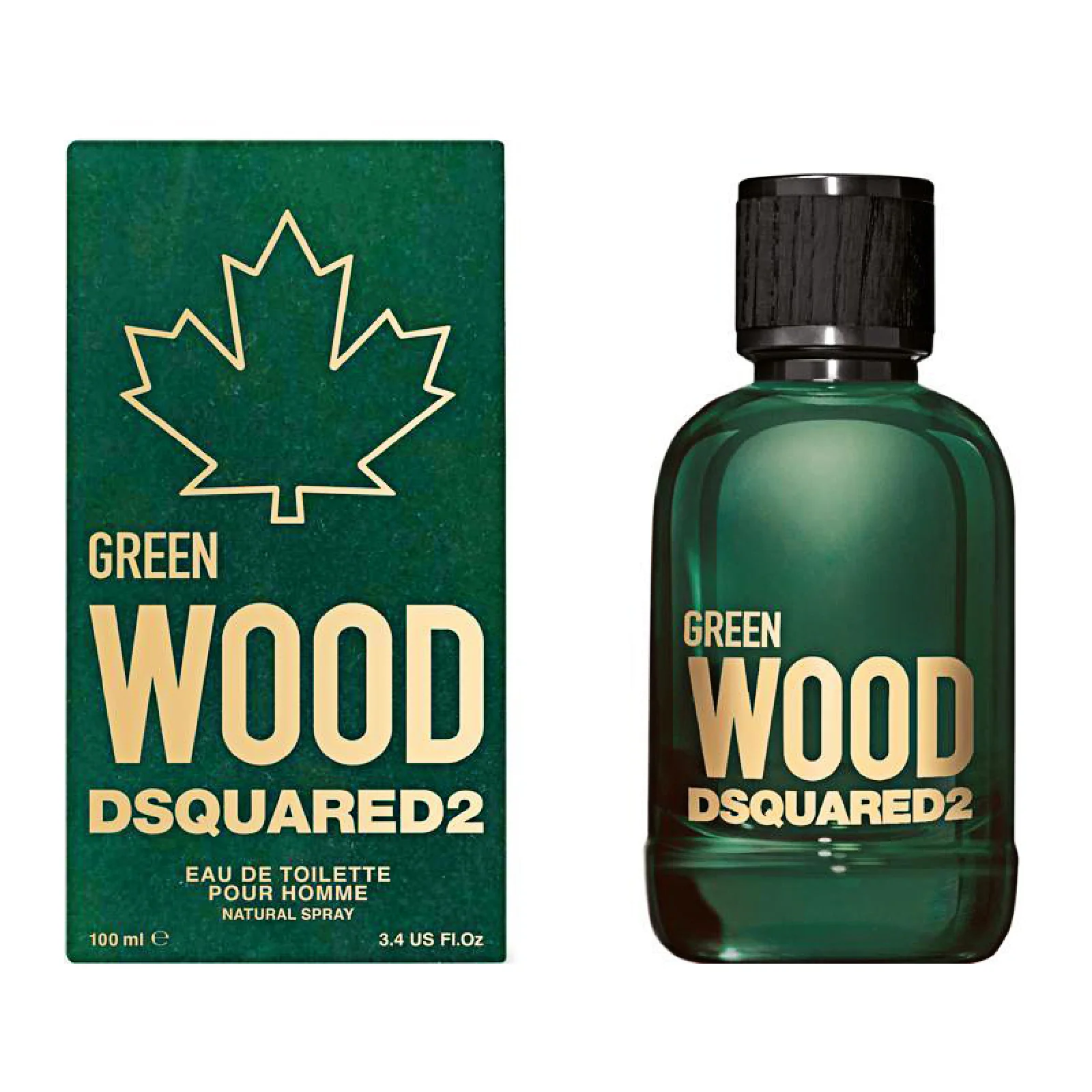 Dsquared2 Green Wood Eau de Toilette for Men - Image 2