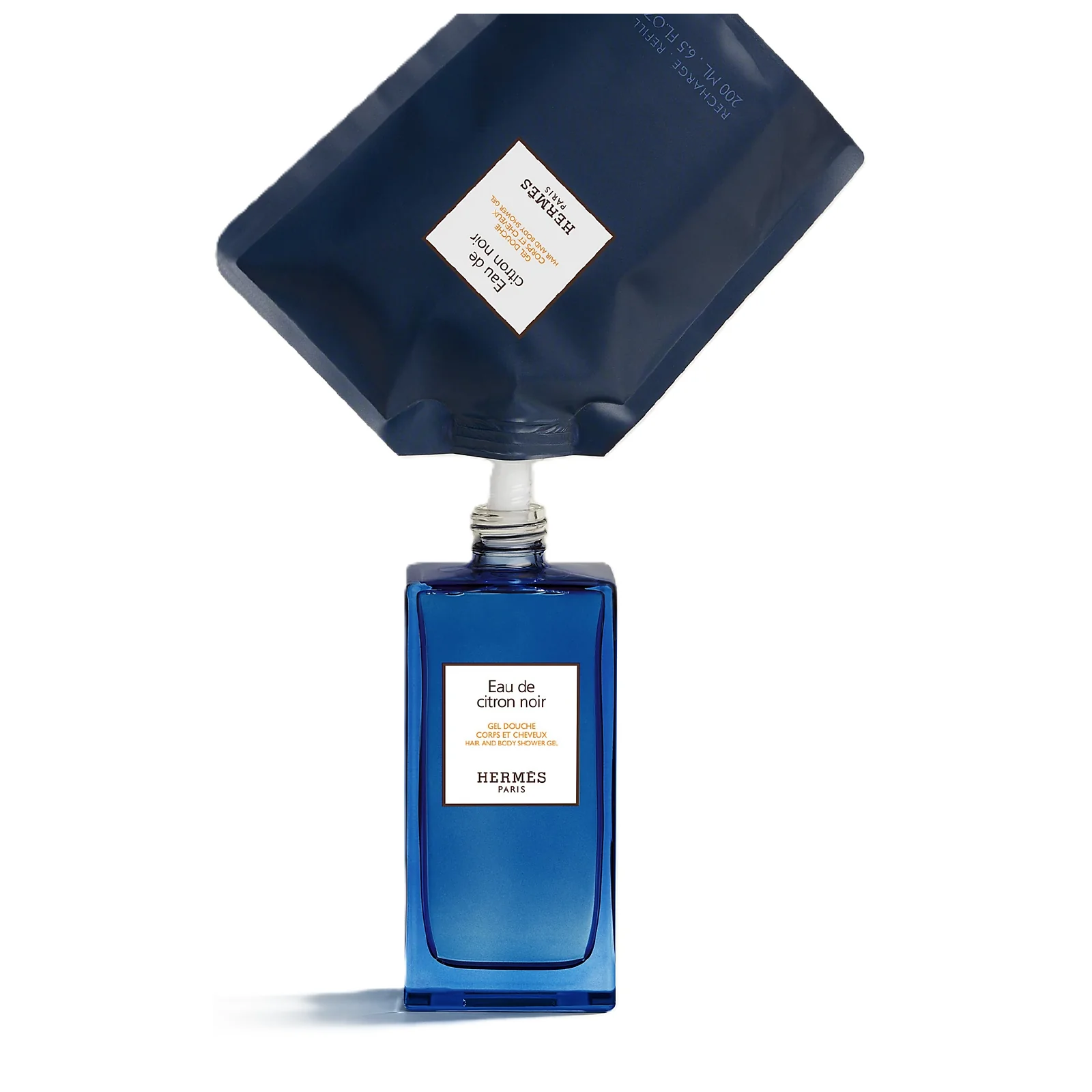 Hermes Eau De Citron Noir Hair & Body Refillable Shower Gel - Image 3