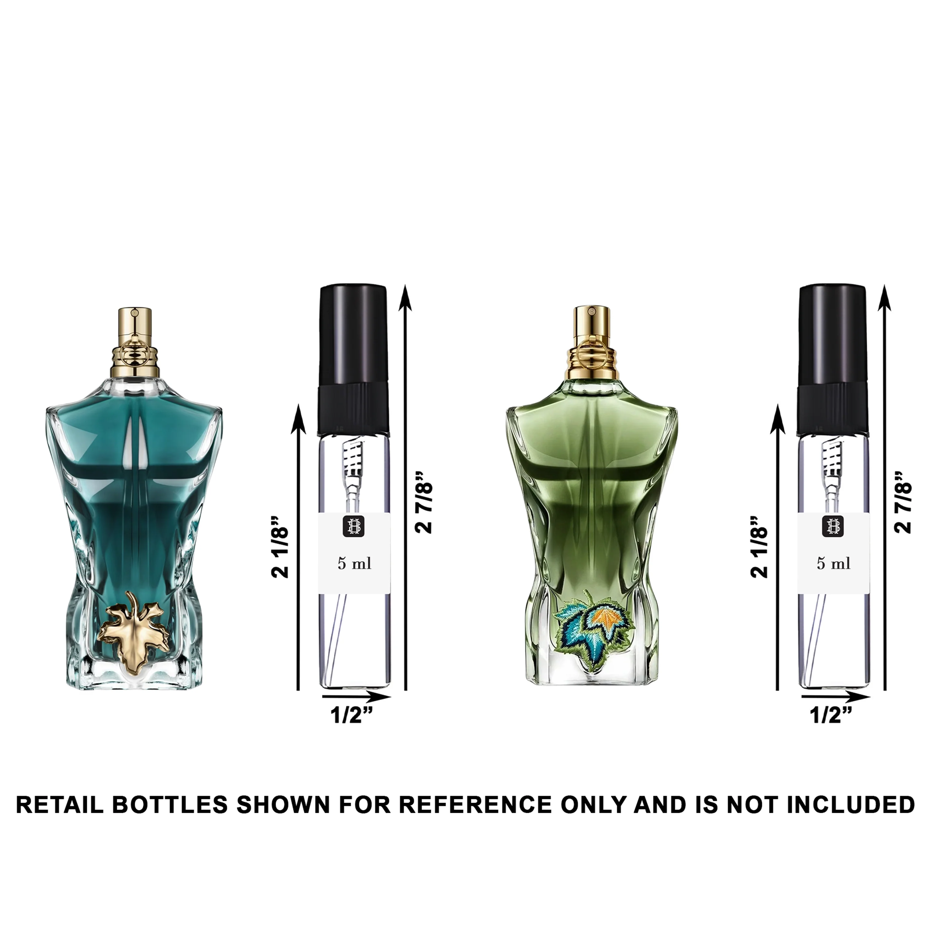 Jean Paul Gaultier Le Beau & Le Beau Paradise Garden Decant Bundle for Men