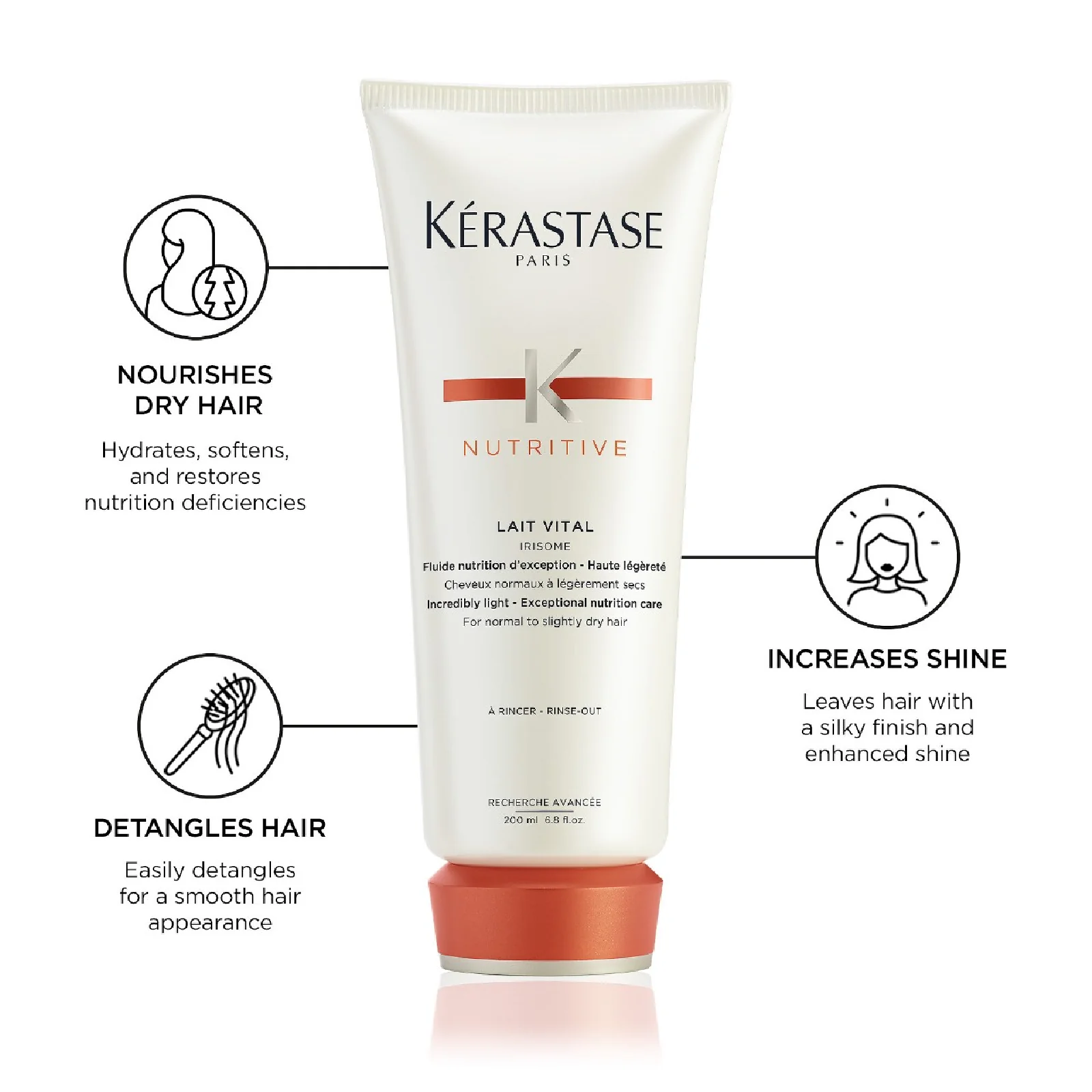 Kerastase Nutritive Lait Vital Incredibly Light - Exceptional Nutrition Care for Women - Image 2