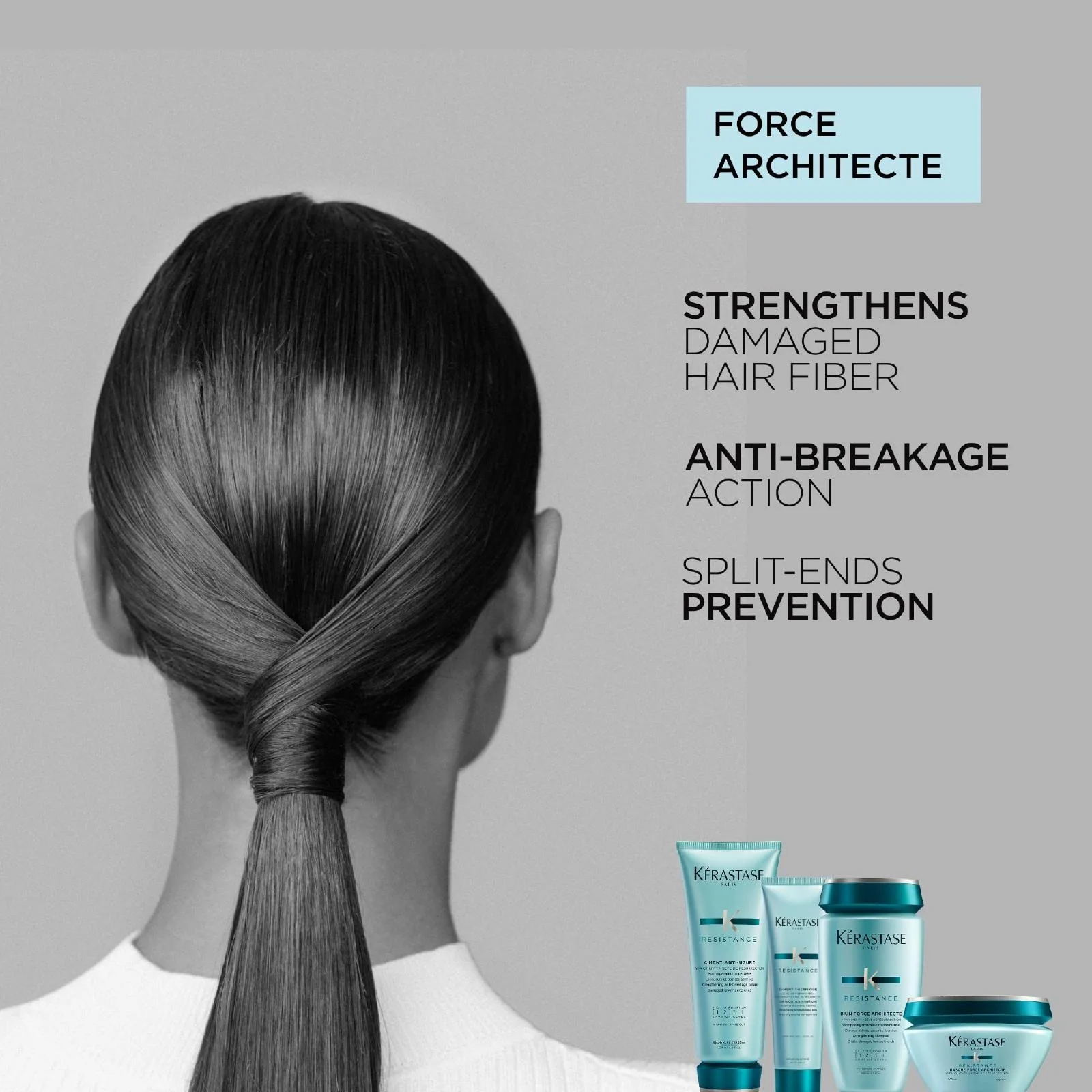 Kerastase Resistance Bain Force Architecte Strengthening Shampoo for Everyone - Image 4