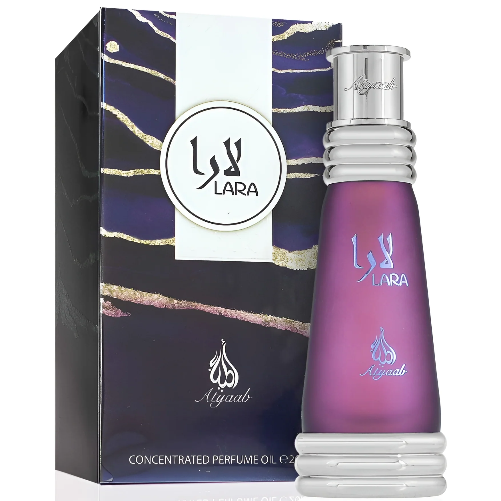 Khadlaj Atyaab Lara Purple Concentrated Perfume Oil for Everyone - Image 2