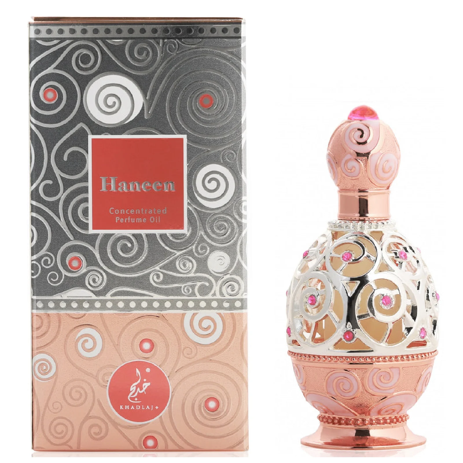 Khadlaj Haneen Rose Gold Concentrated Perfume Oil for Everyone - Image 2