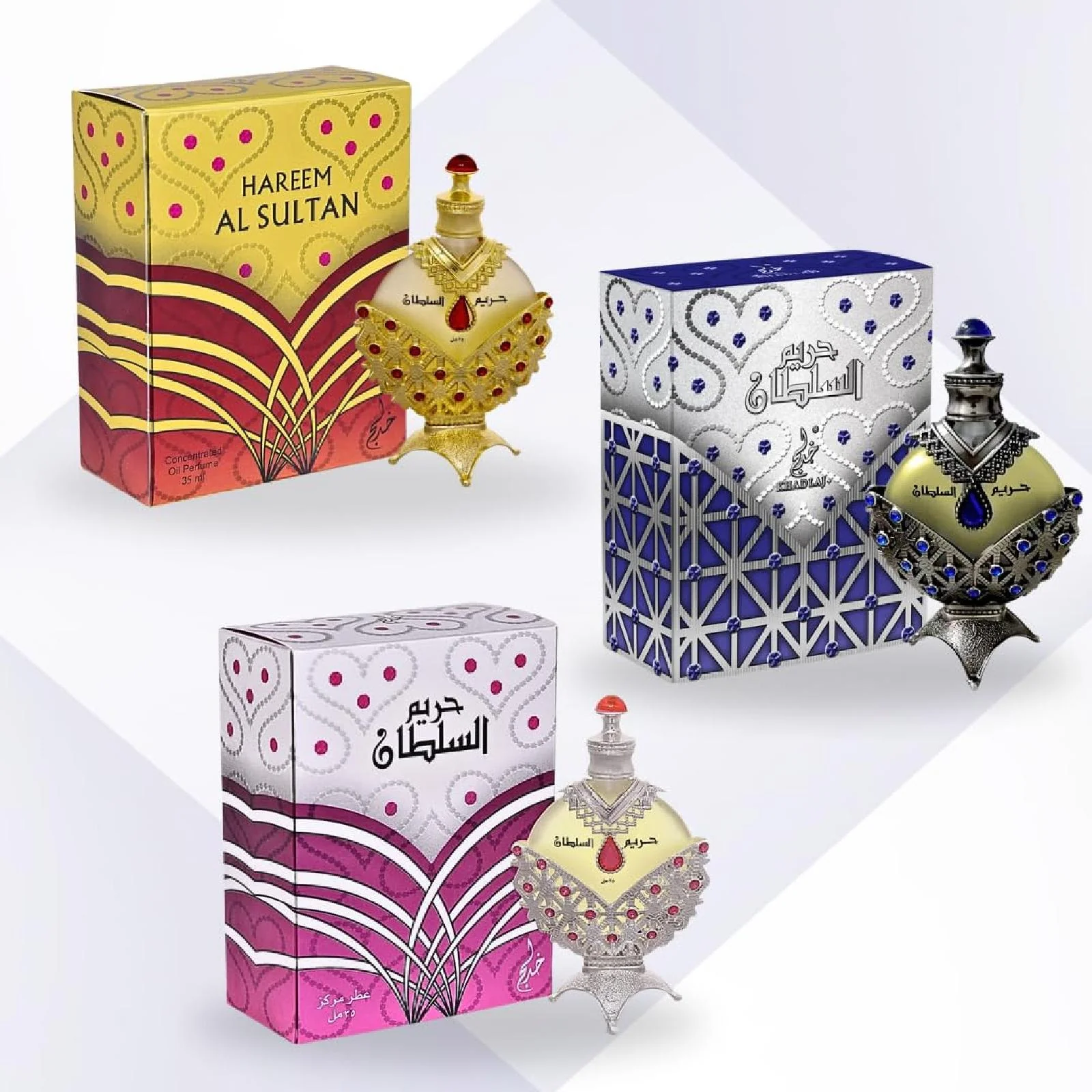 Khadlaj Hareem Al Sultan Concerned Perfume Oil Fragrance Bundle for Everyone - Image 3