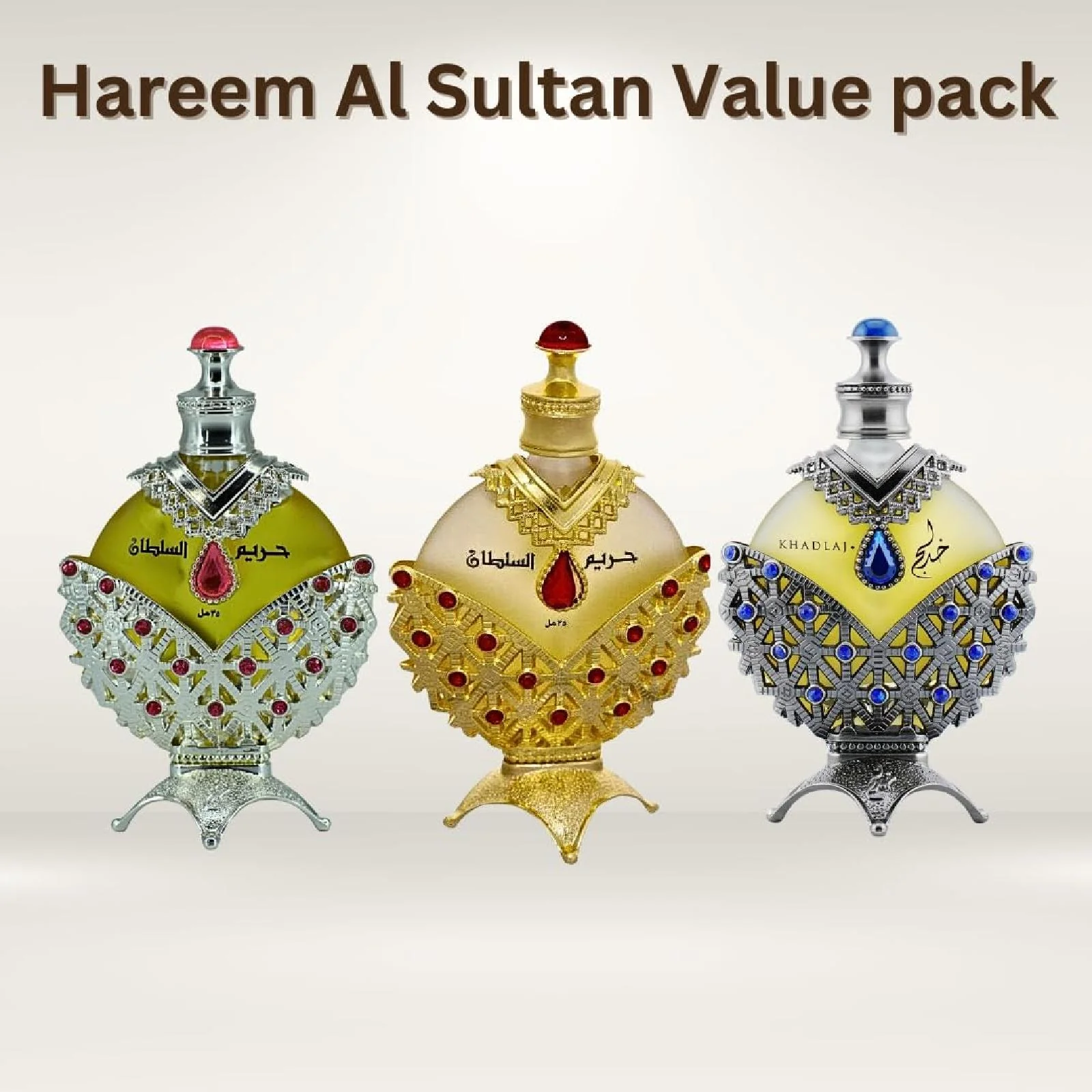 Khadlaj Hareem Al Sultan Concerned Perfume Oil Fragrance Bundle for Everyone - Image 4