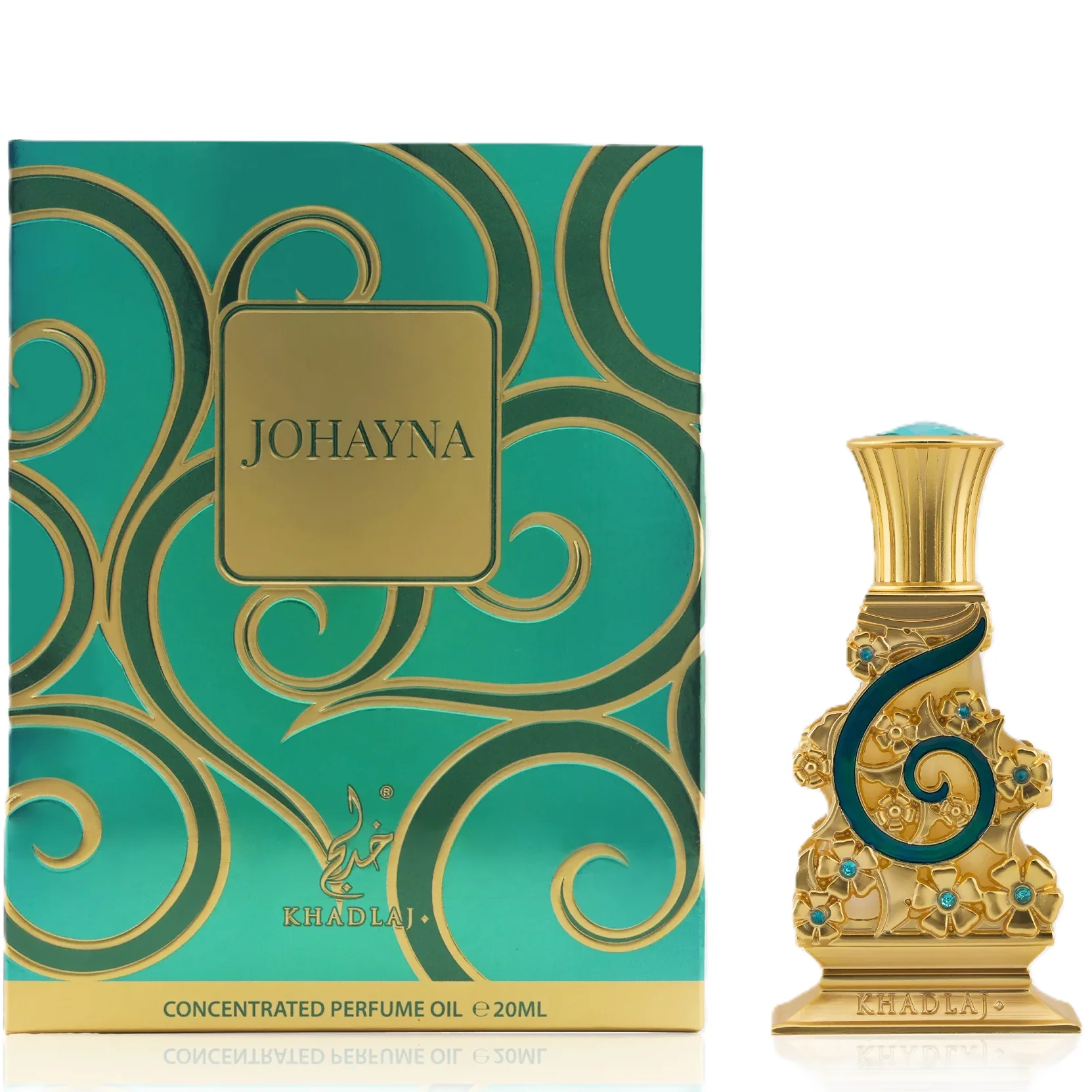 Khadlaj Johayna Green Concentrated Perfume Oil for Everyone - Image 2