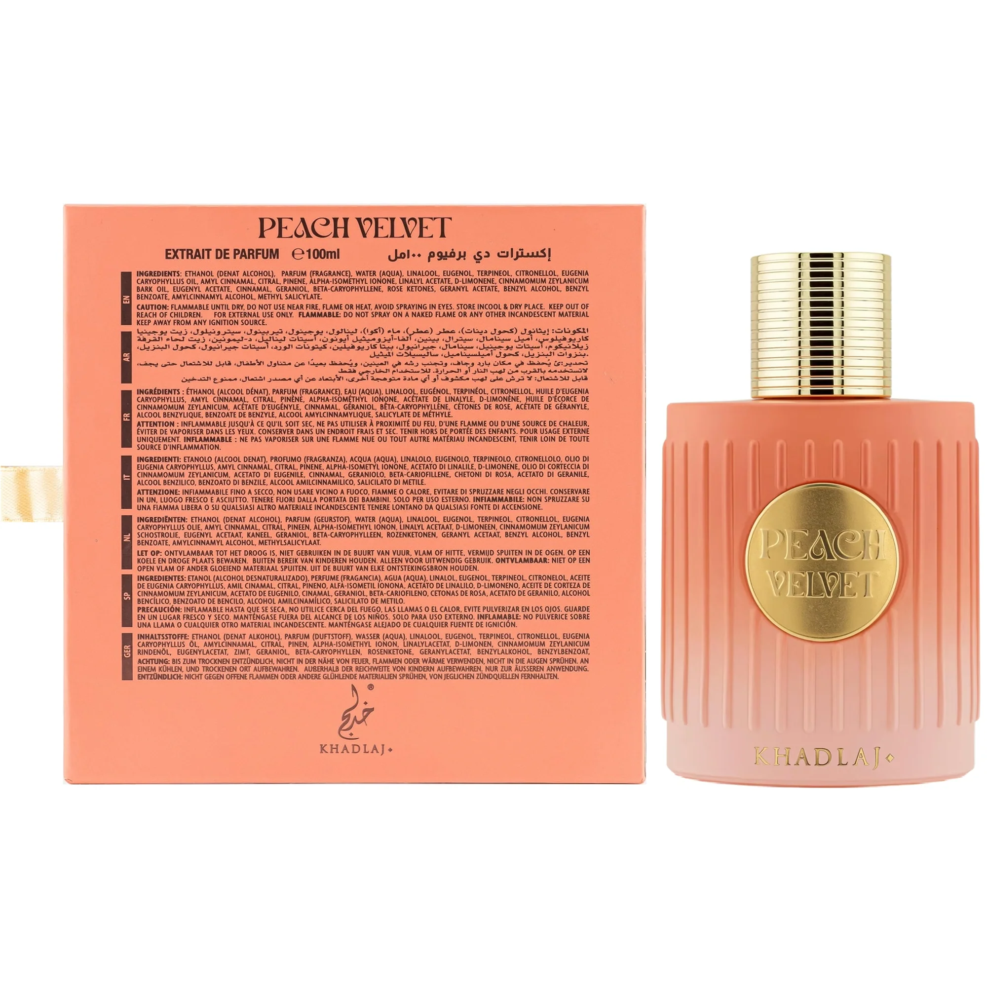 Khadlaj Peach Velvet Eau de Parfum for Women - Image 3