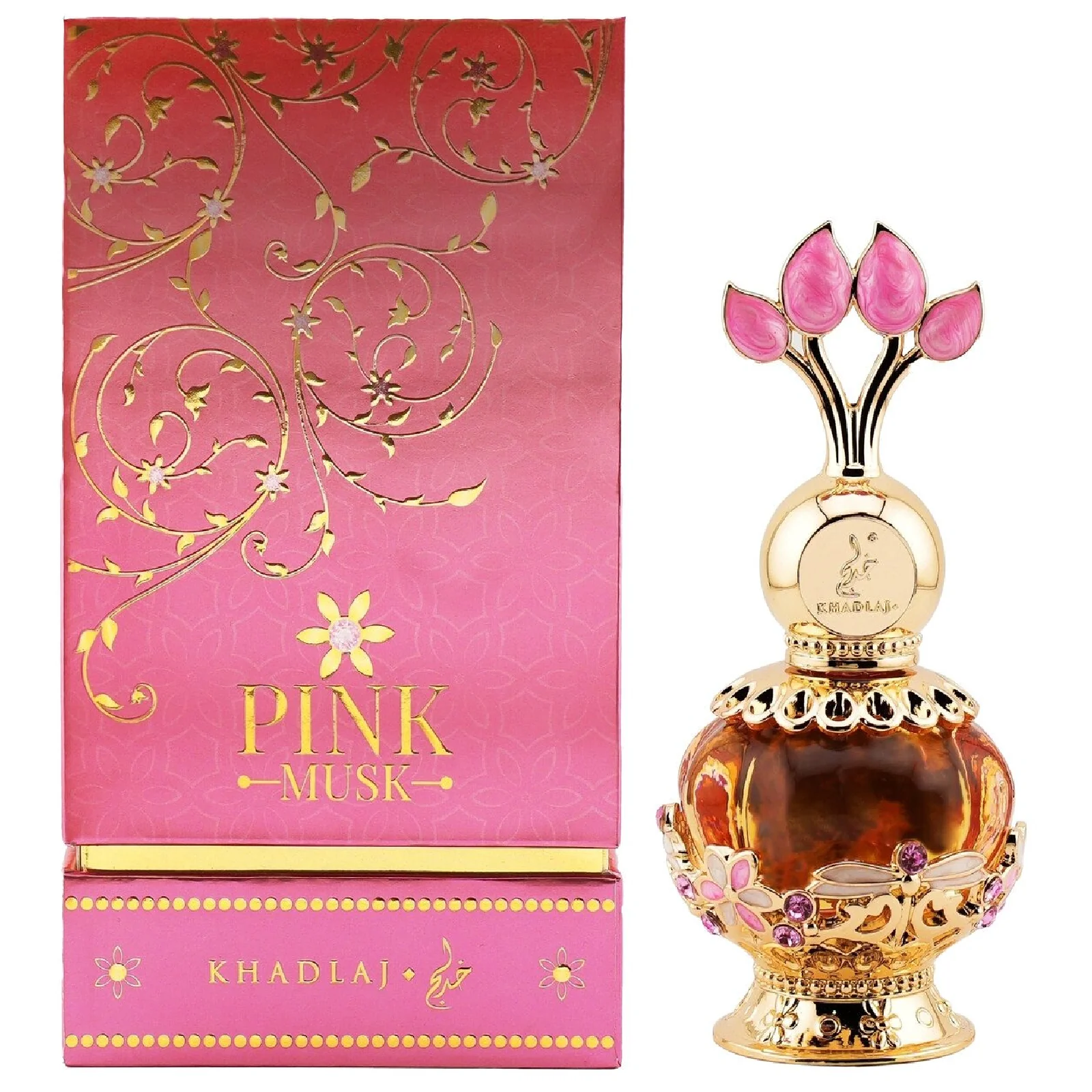 Khadlaj Pink Musk Concentrated Perfume Oil for Women - Image 2