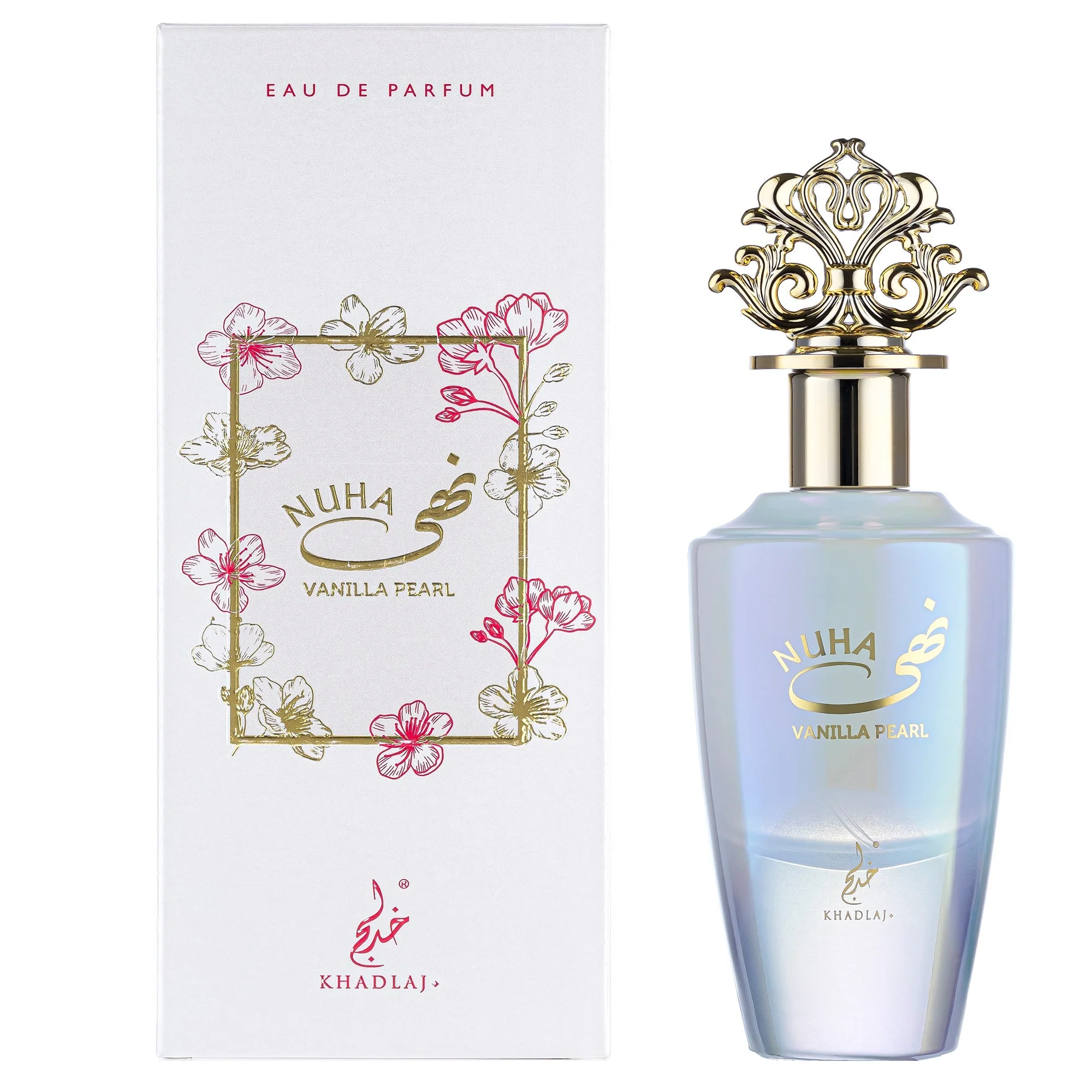 Khadlaj Ultimate 5 PC Cream Velvet, Cloud Candy, Nuha Vanilla Pearl, Nuha Cherry Blush & Peach Velvet Fragrance Bundle for Women - Image 4