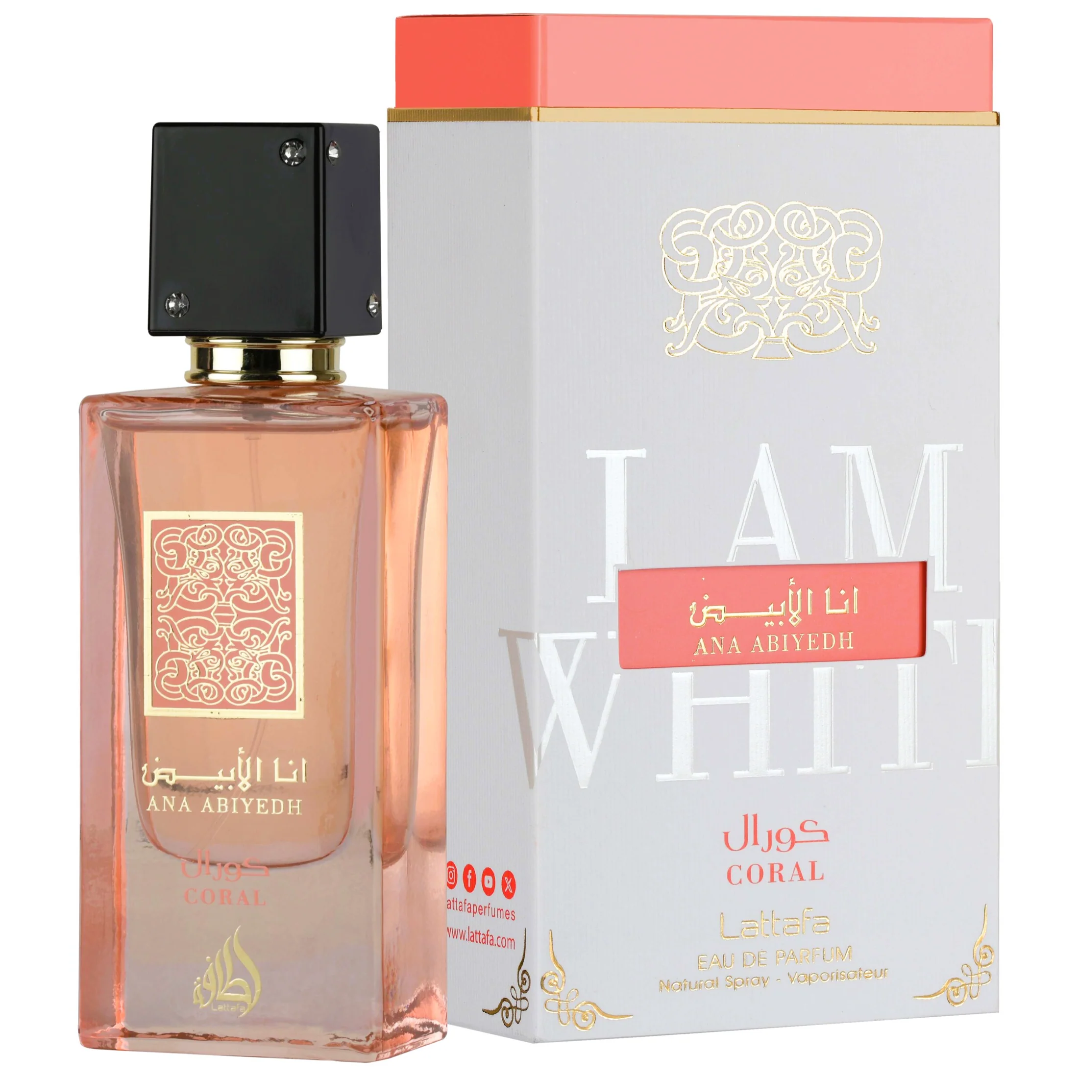 Lattafa Ana Abiyedh Coral Eau de Parfum for Everyone - Image 2