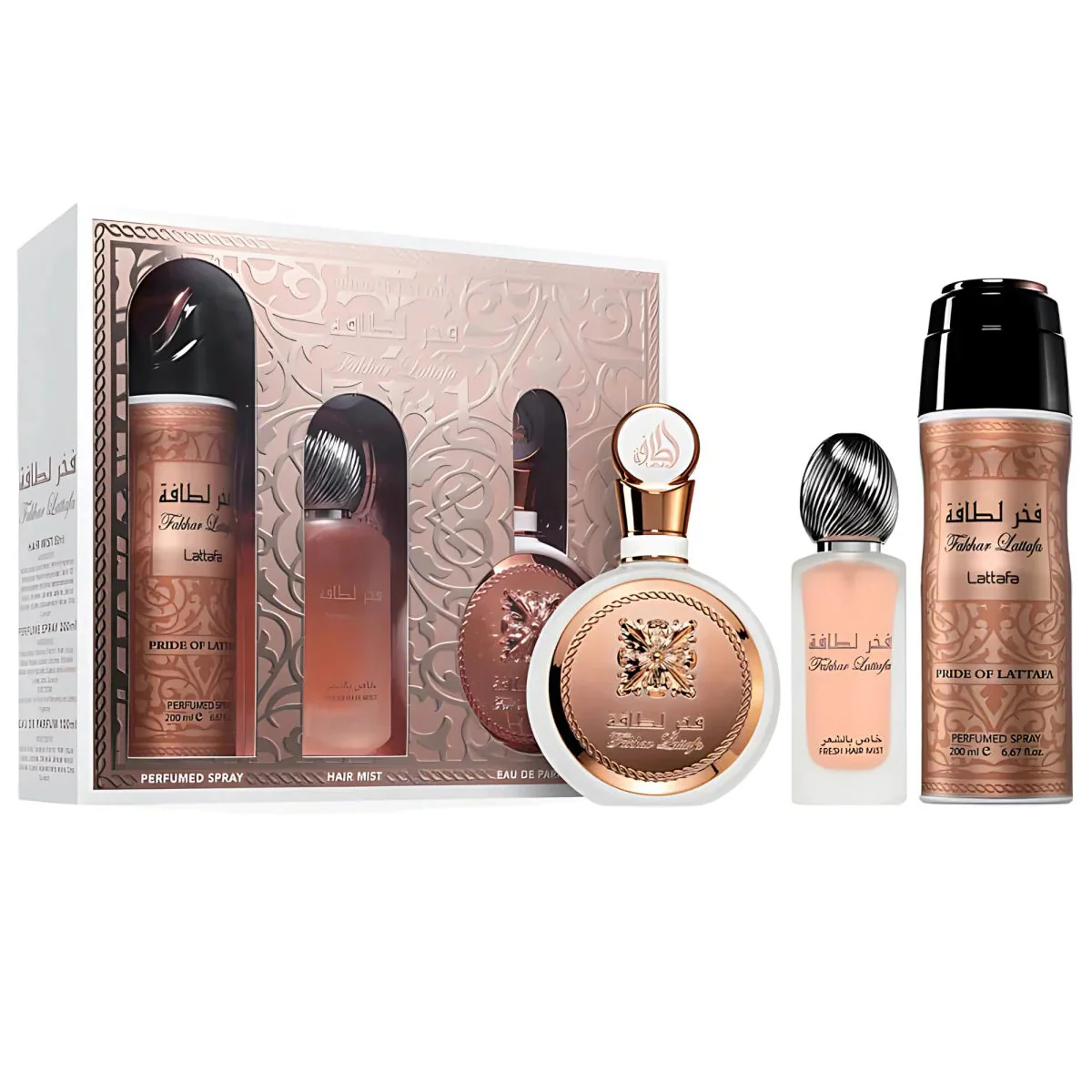 Lattafa Fakhar 3 Pcs Gift Set for Women - Image 2
