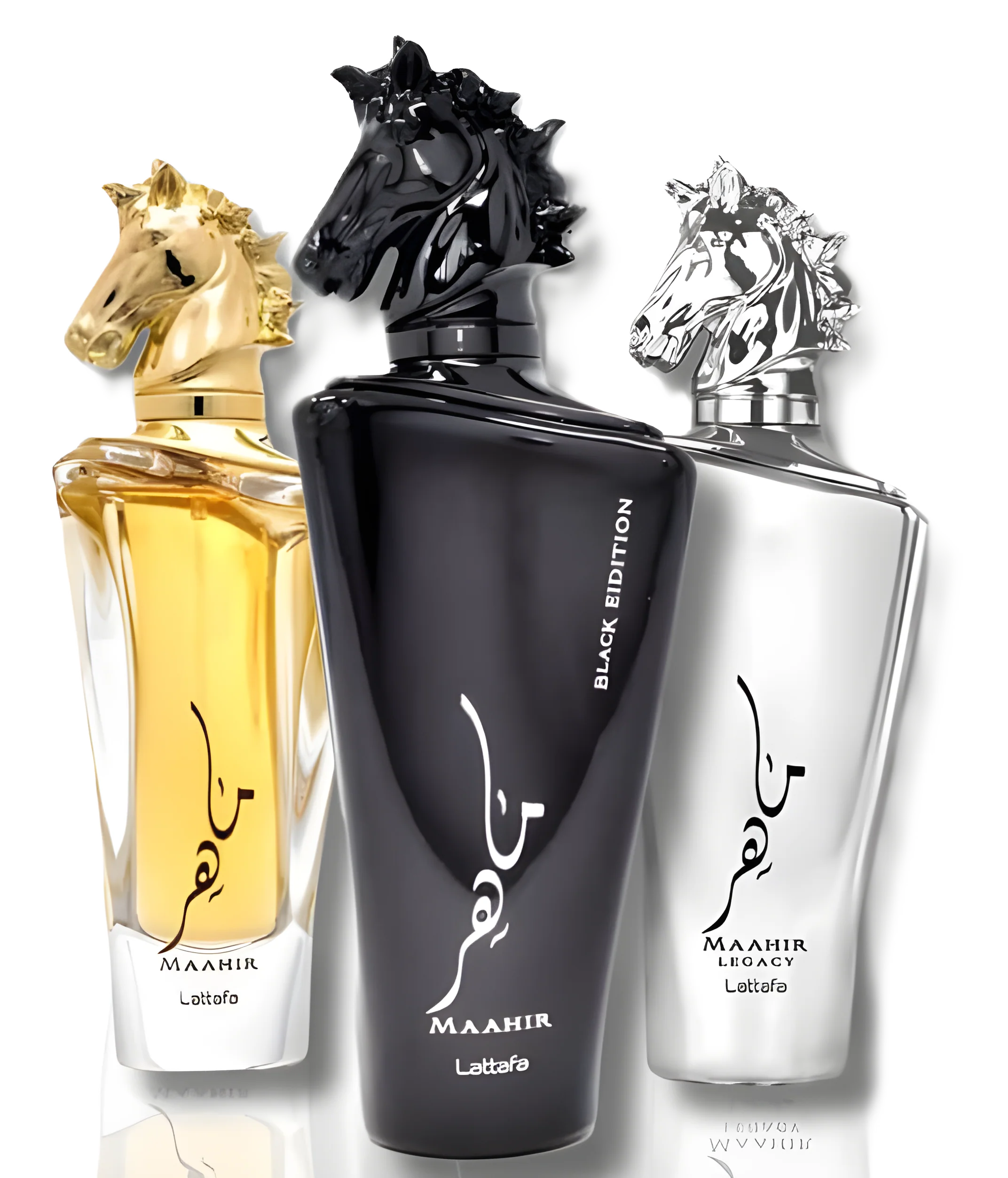 Lattafa Maahir, Maahir Black Edition & Maahir Legacy Fragrance Bundle for Everyone - Image 2