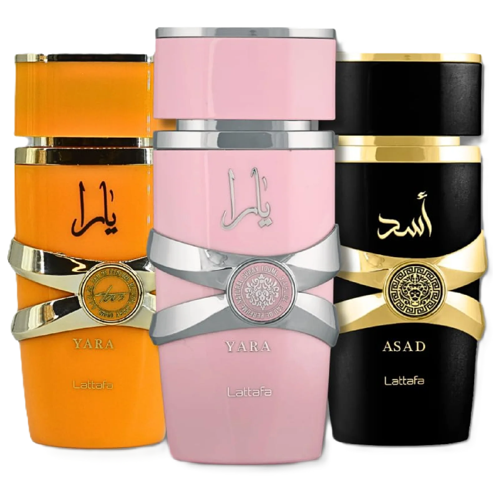 Lattafa Yara, Yara Tous & Asad Fragrance Bundle for Everyone