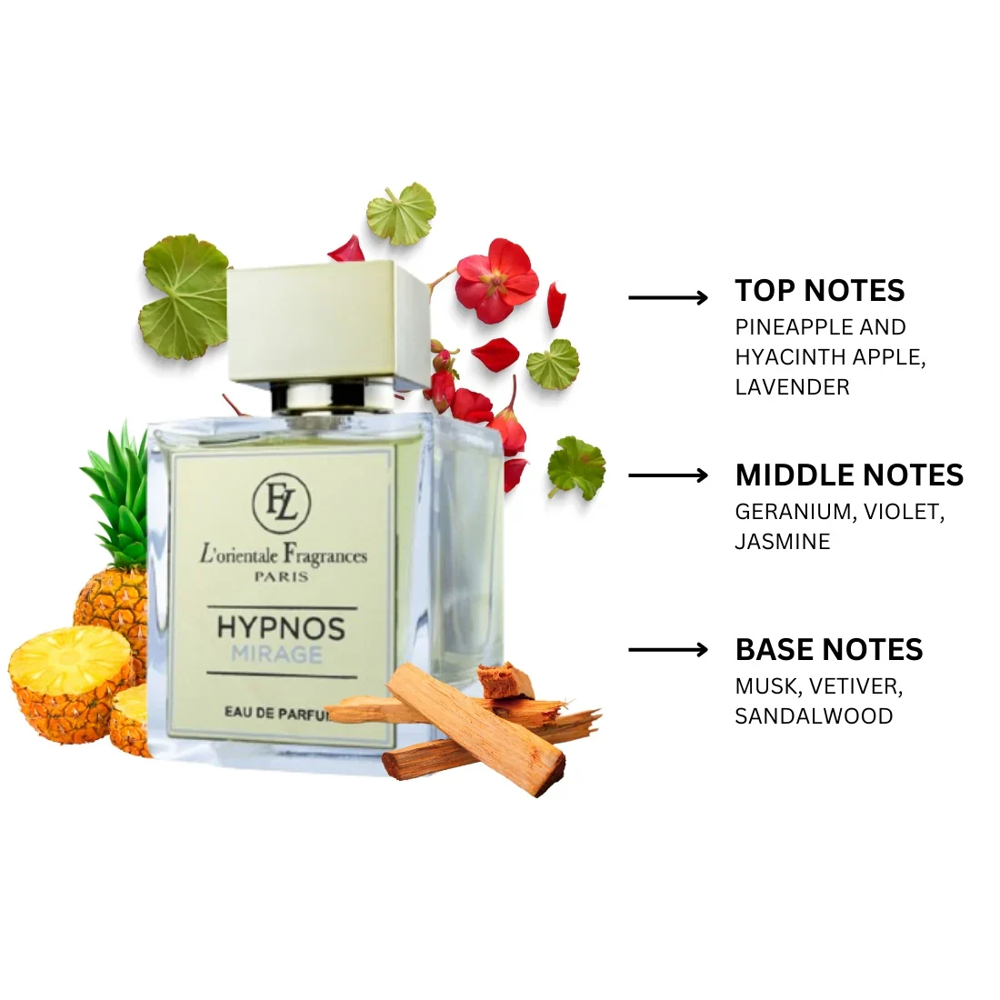 L'orientale Fragrances Hypnos Mirage Eau de Parfum for Men - Image 3