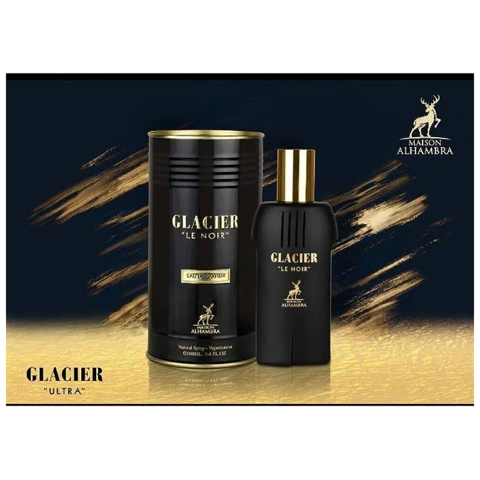 Maison Alhambra Glacier Le Noir Eau de Parfum for Men - Image 3