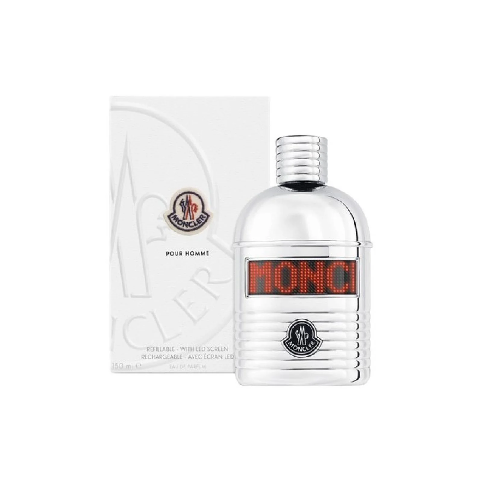 Moncler Pour Homme Refillable With Led Screen Eau de Parfum for Men - Image 2