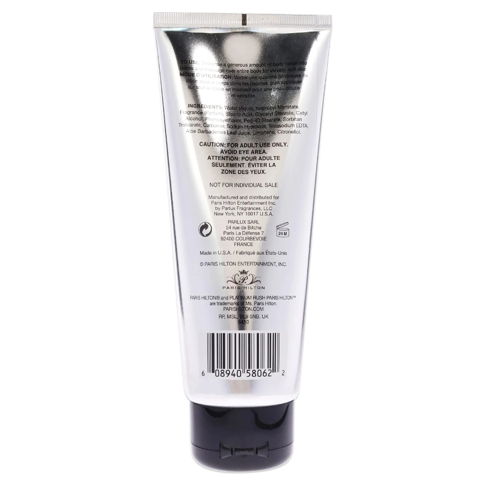 Paris Hilton Platinum Rush Body Lotion for Women - Image 2