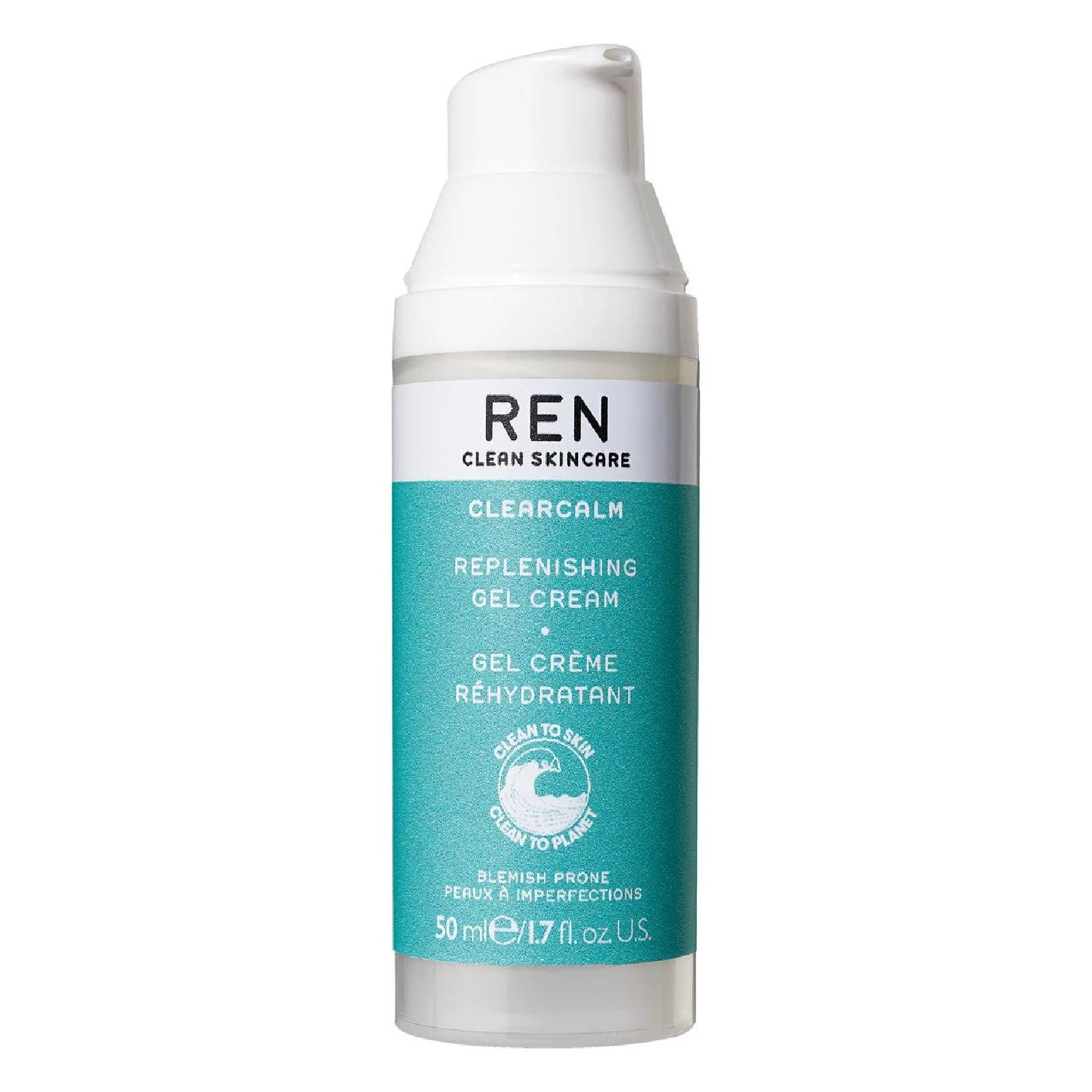 Ren Clear Calm 3 Replenishing Gel Cream for Women - Image 2