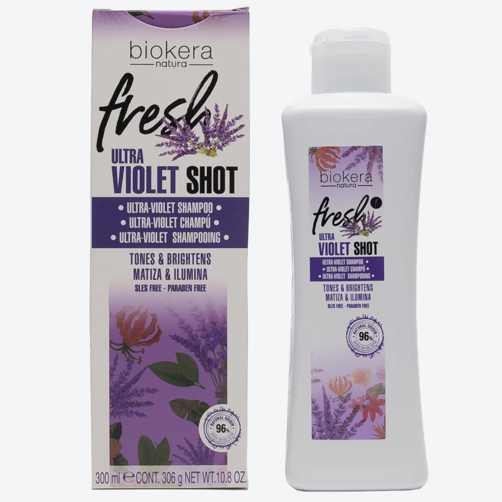 Salerm Biokera Fresh Violet Colour Protection Shampoo - Image 2