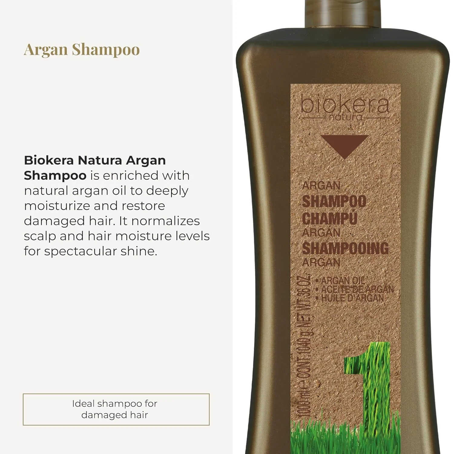 Salerm Biokera Natura Argan Shampoo - Image 2