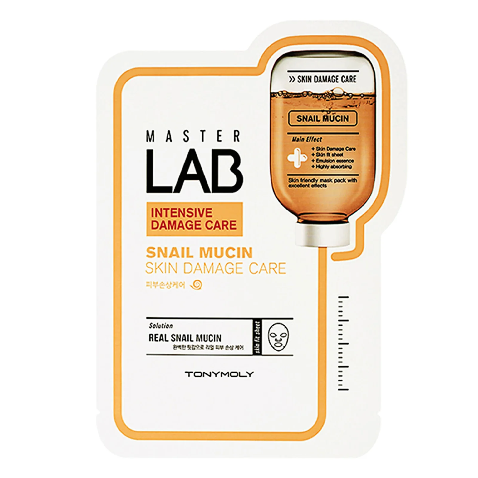 Tonymoly Master Lab Intensive Damage Care Real Snail Mucin Mask Sheet