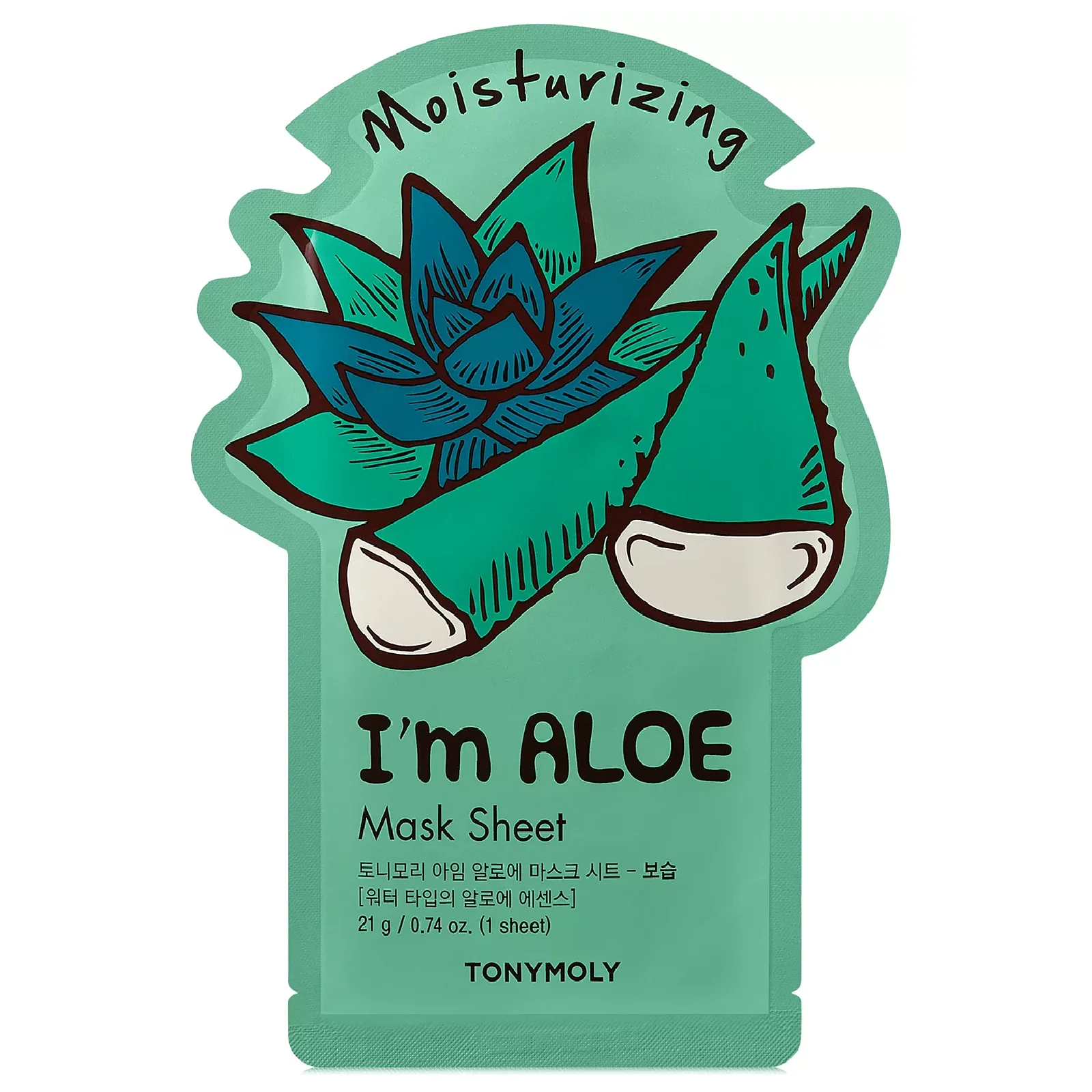 Tonymoly Moisturizing I’m Aloe Mask Sheet for Women - Image 2
