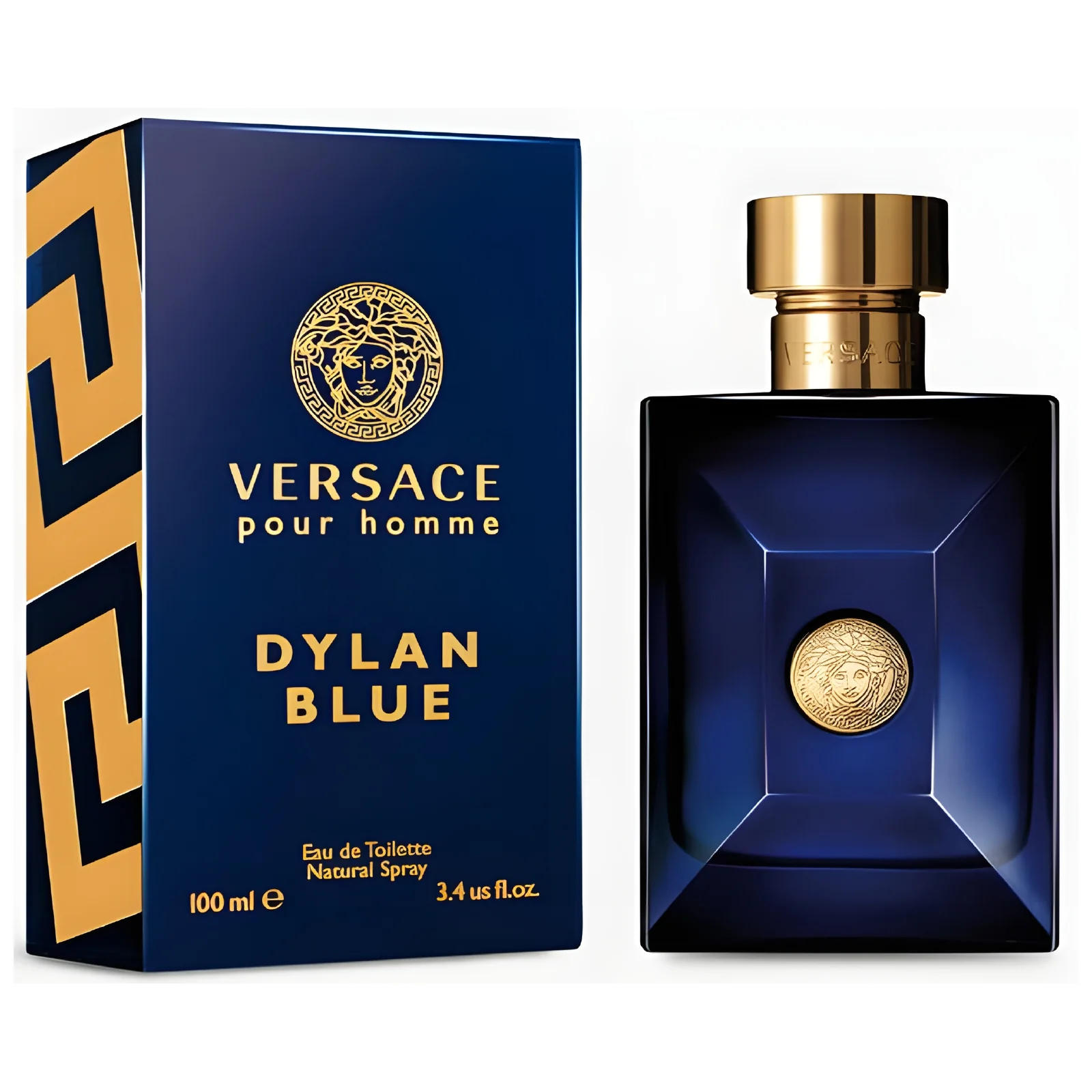 Versace Red & Blue (Eros Flame & Dylan Blue) Fragrance Bundle for Men - Image 3