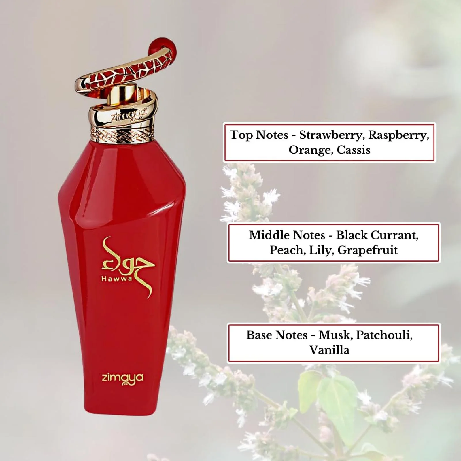 Zimaya Hawwa Red Eau de Parfum for Women - Image 3